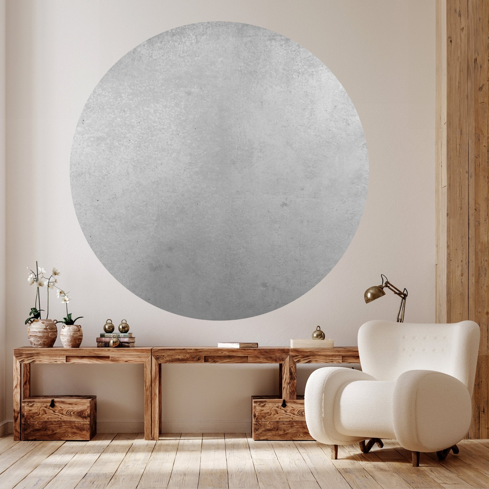 Runde Fototapete Vintage Beton-mauer Grau M0056 - Bild 2 Runde Fototapete Vintage Beton-mauer Grau M0056 - Bild 2