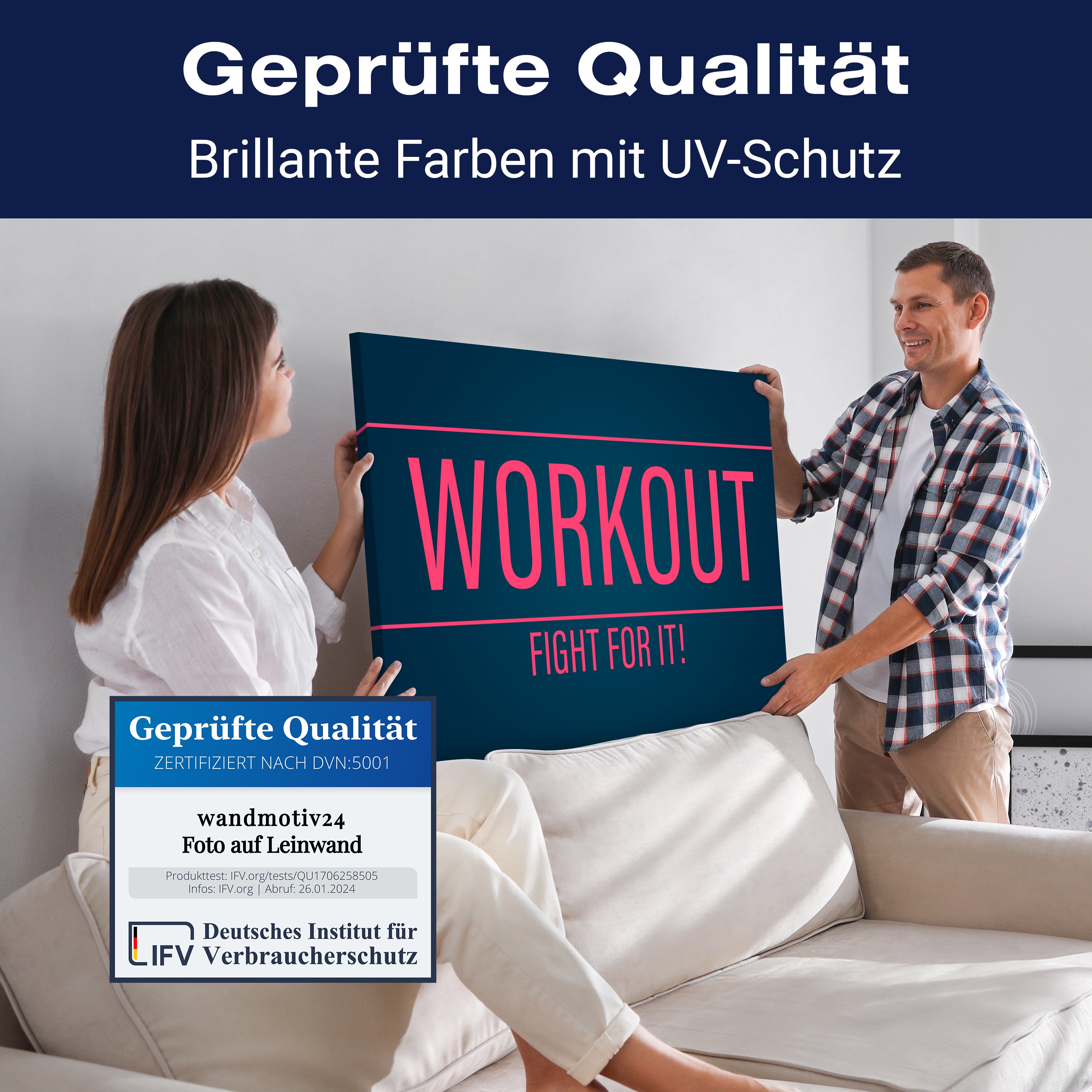 Leinwandbild Motivation, Querformat, Fight for it M0057 kaufen - Bild 4 Leinwandbild Motivation, Querformat, Fight for it M0057 kaufen - Bild 4