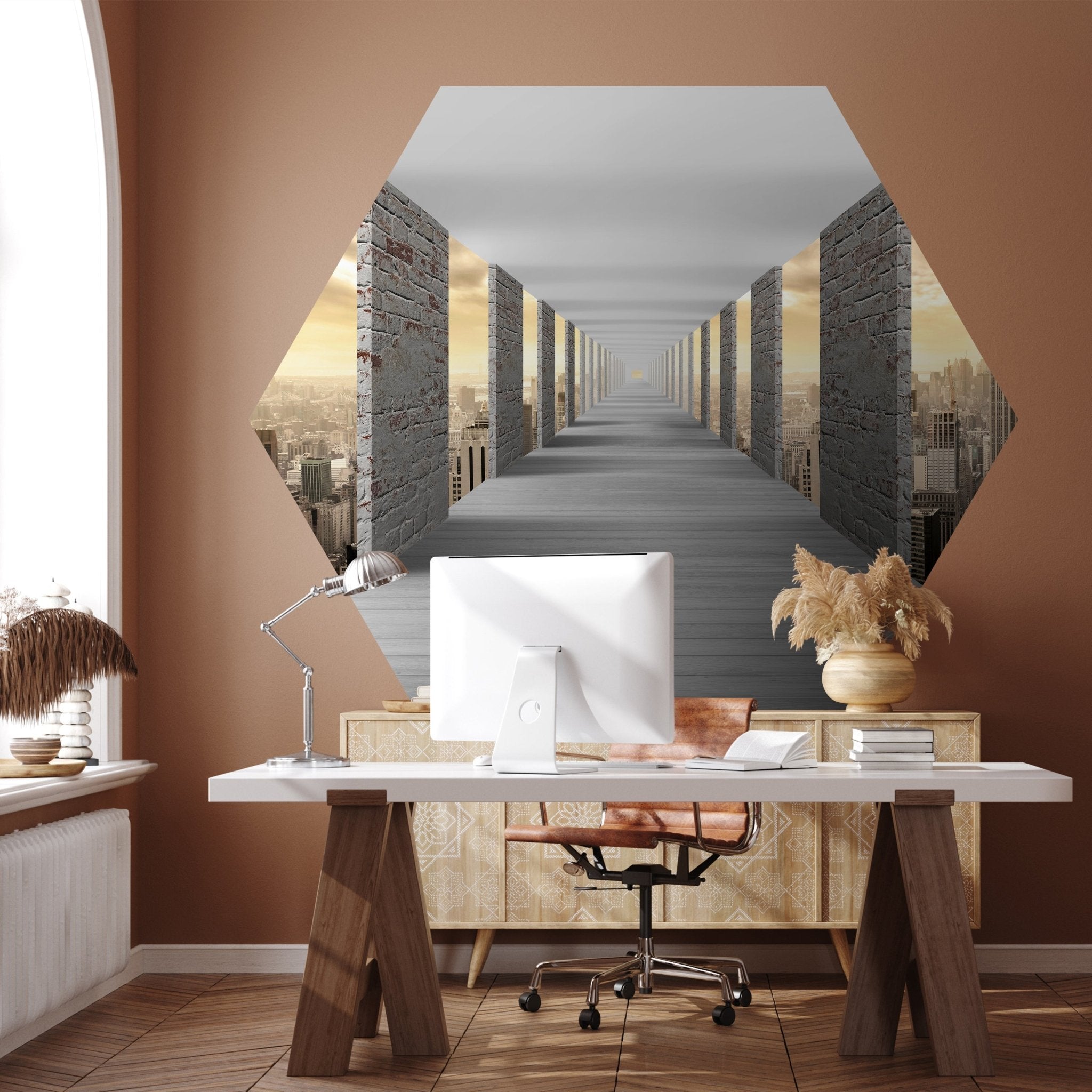 Hexagon-Fototapete New York 3D M0059 - Bild 1 Hexagon-Fototapete New York 3D M0059 - Bild 1