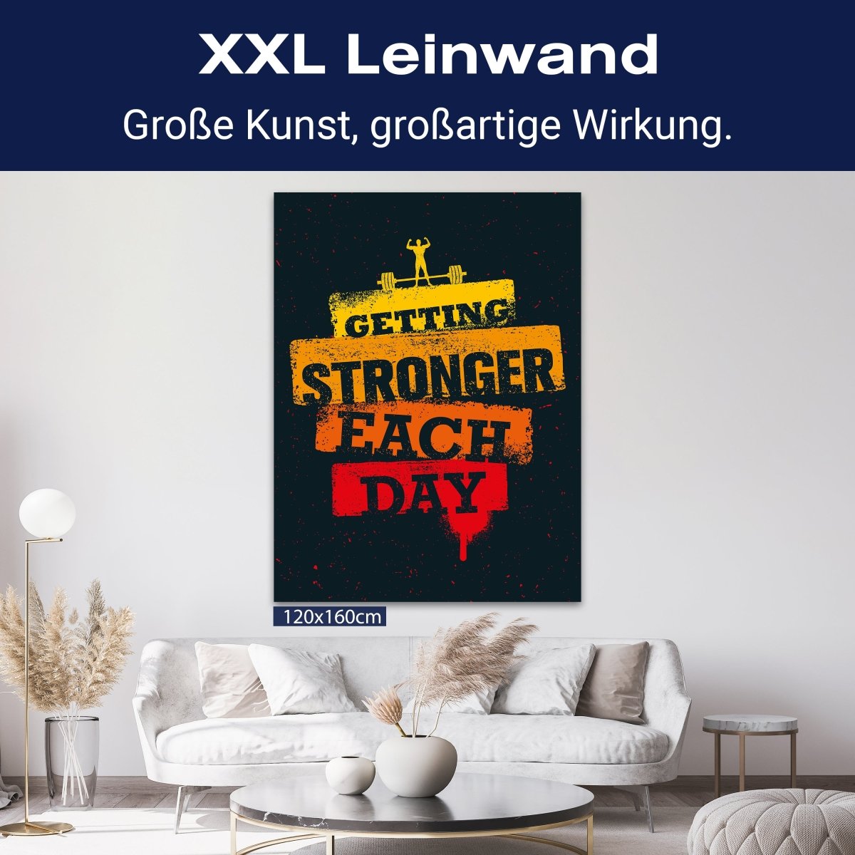 Leinwandbild Motivation, Hochformat, get stronger M0061 kaufen - Bild 9 Leinwandbild Motivation, Hochformat, get stronger M0061 kaufen - Bild 9