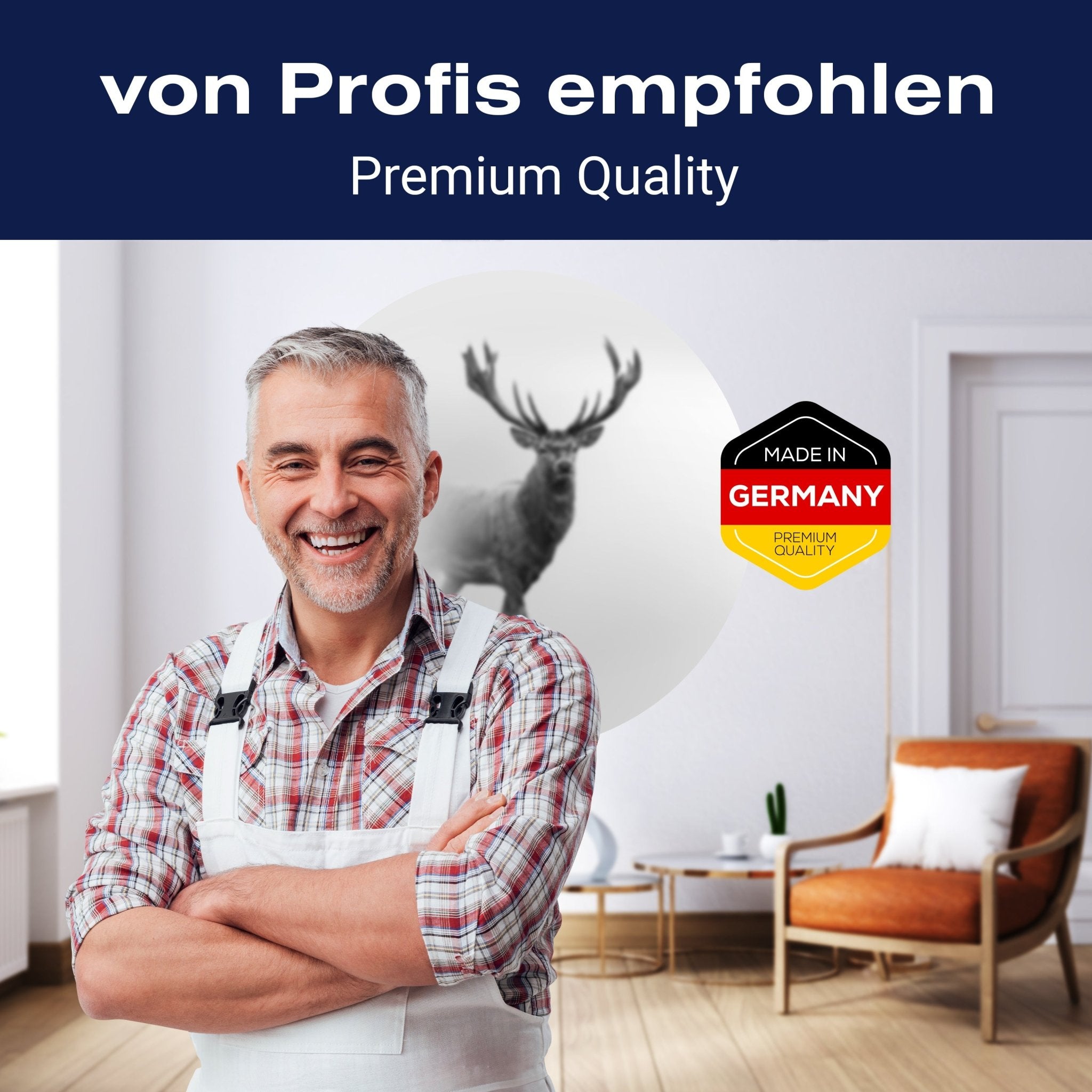 Runde Fototapete Hirsch im Nebel M0064 - Bild 5 Runde Fototapete Hirsch im Nebel M0064 - Bild 5