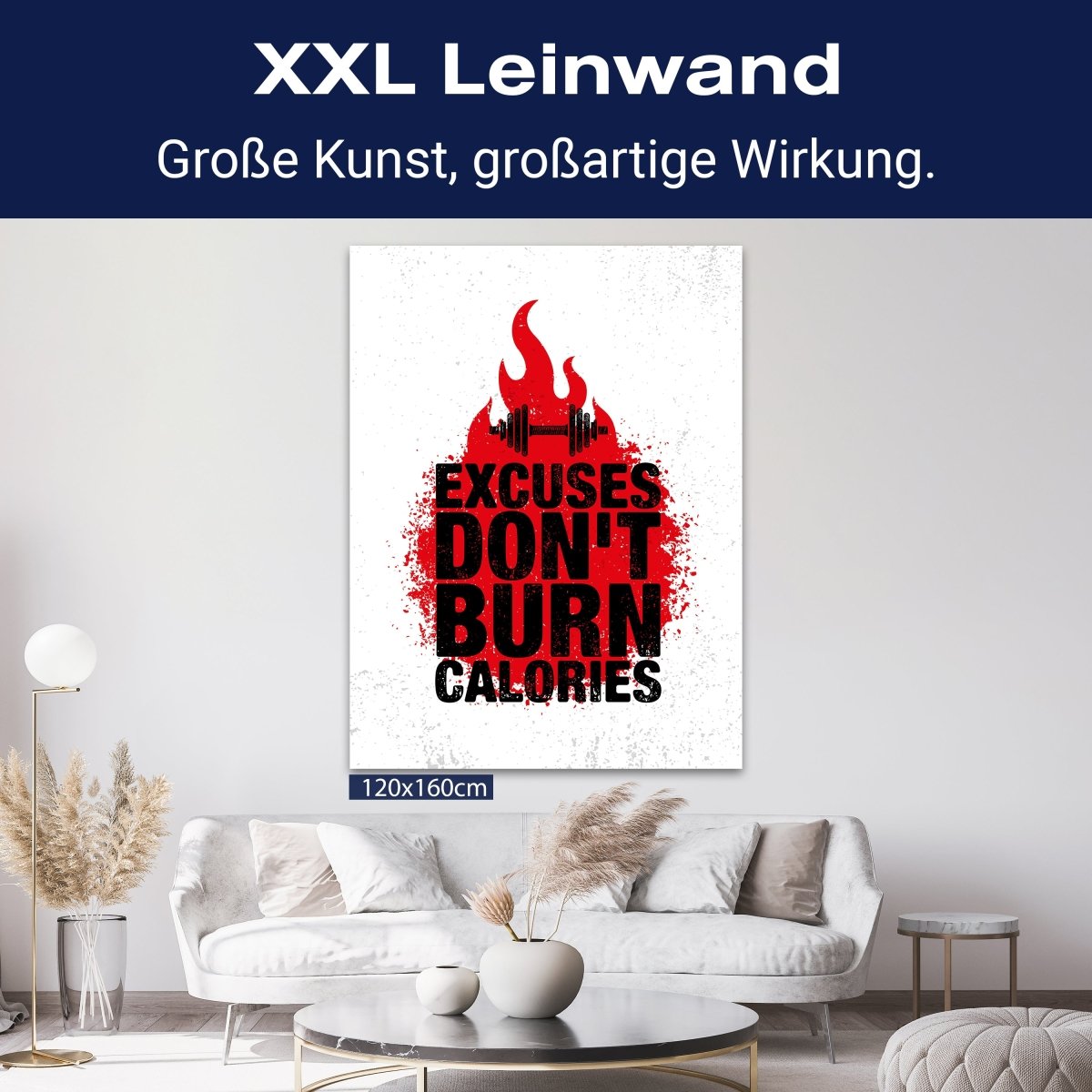 Leinwandbild Motivation, Hochformat, burn calories M0068 kaufen - Bild 9 Leinwandbild Motivation, Hochformat, burn calories M0068 kaufen - Bild 9