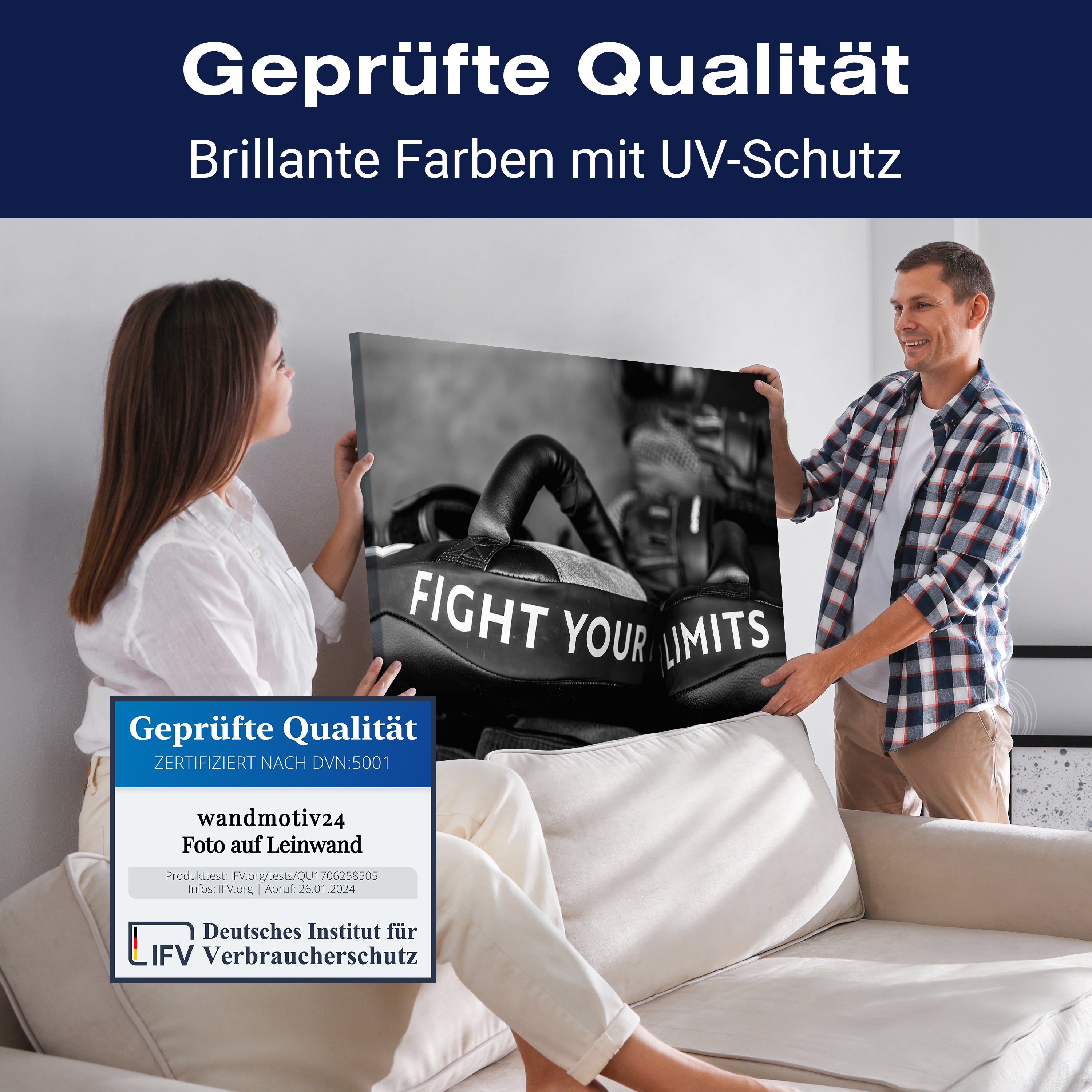Leinwandbild Motivation, Querformat, fight limits M0069 kaufen - Bild 4 Leinwandbild Motivation, Querformat, fight limits M0069 kaufen - Bild 4