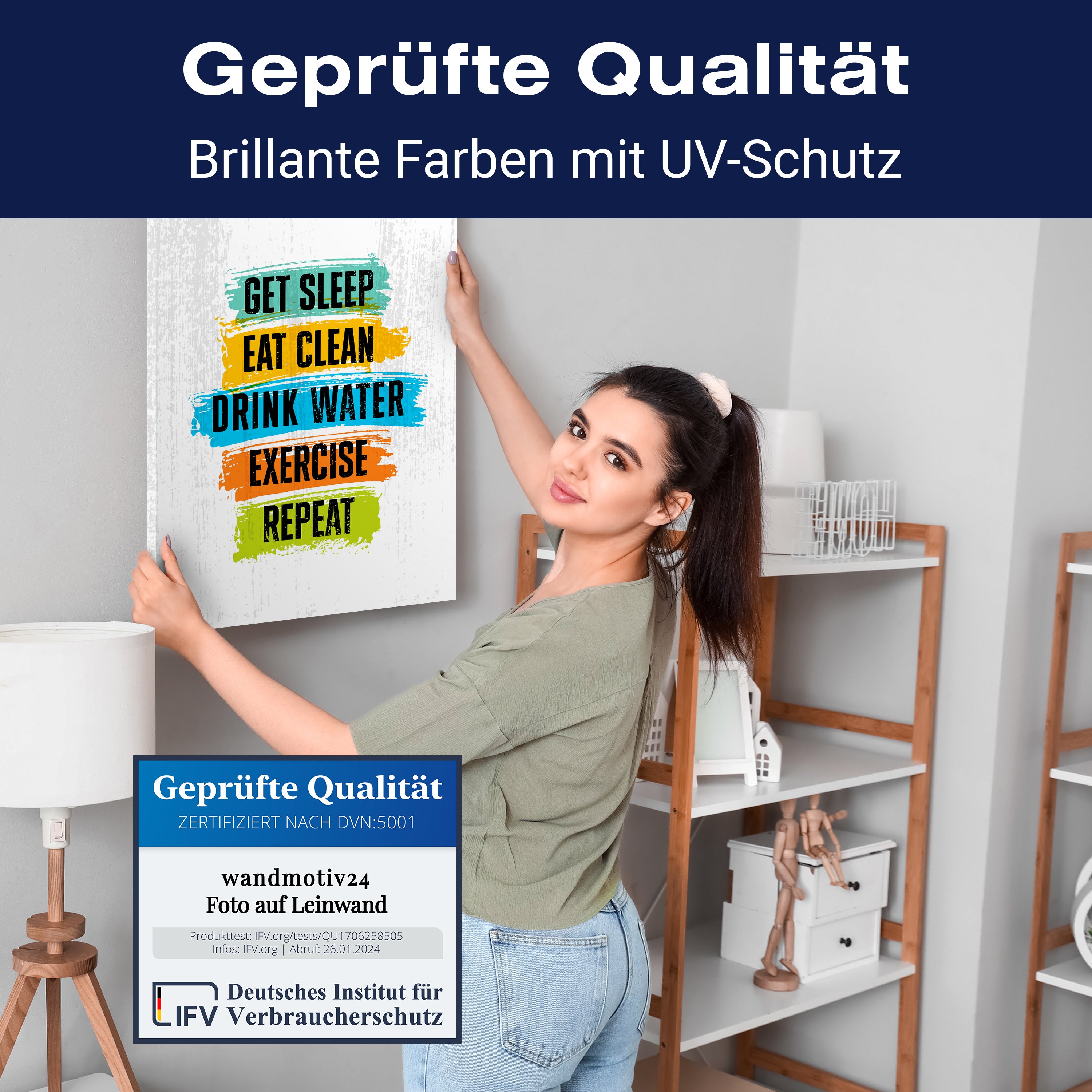 Leinwandbild Motivation, Hochformat, Tagesplan M0070 kaufen - Bild 4 Leinwandbild Motivation, Hochformat, Tagesplan M0070 kaufen - Bild 4