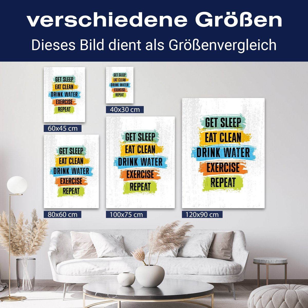 Leinwandbild Motivation, Hochformat, Tagesplan M0070 kaufen - Bild 8 Leinwandbild Motivation, Hochformat, Tagesplan M0070 kaufen - Bild 8