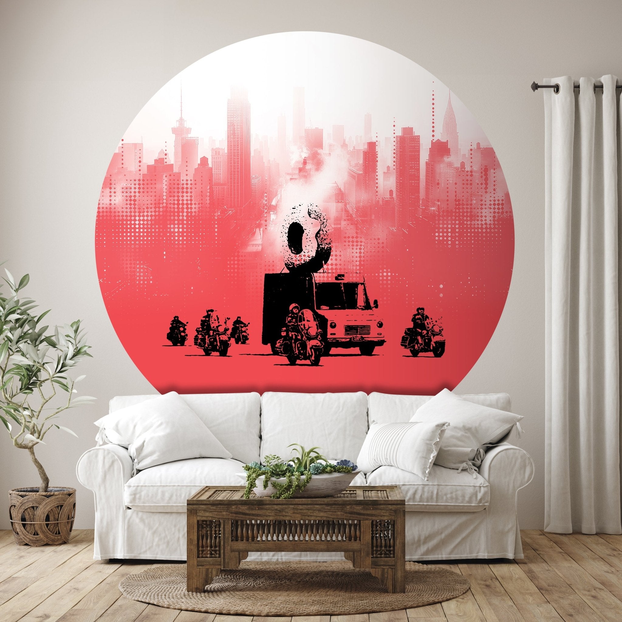 Runde Fototapete Banksy Street Art M0071 - Bild 1 Runde Fototapete Banksy Street Art M0071 - Bild 1