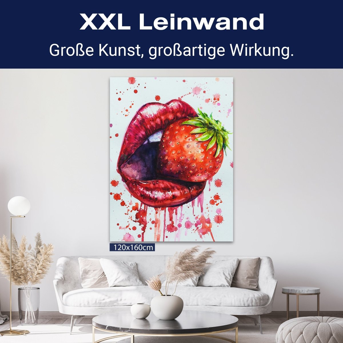 Leinwandbild Frauen Lippen M0075 kaufen - Bild 9