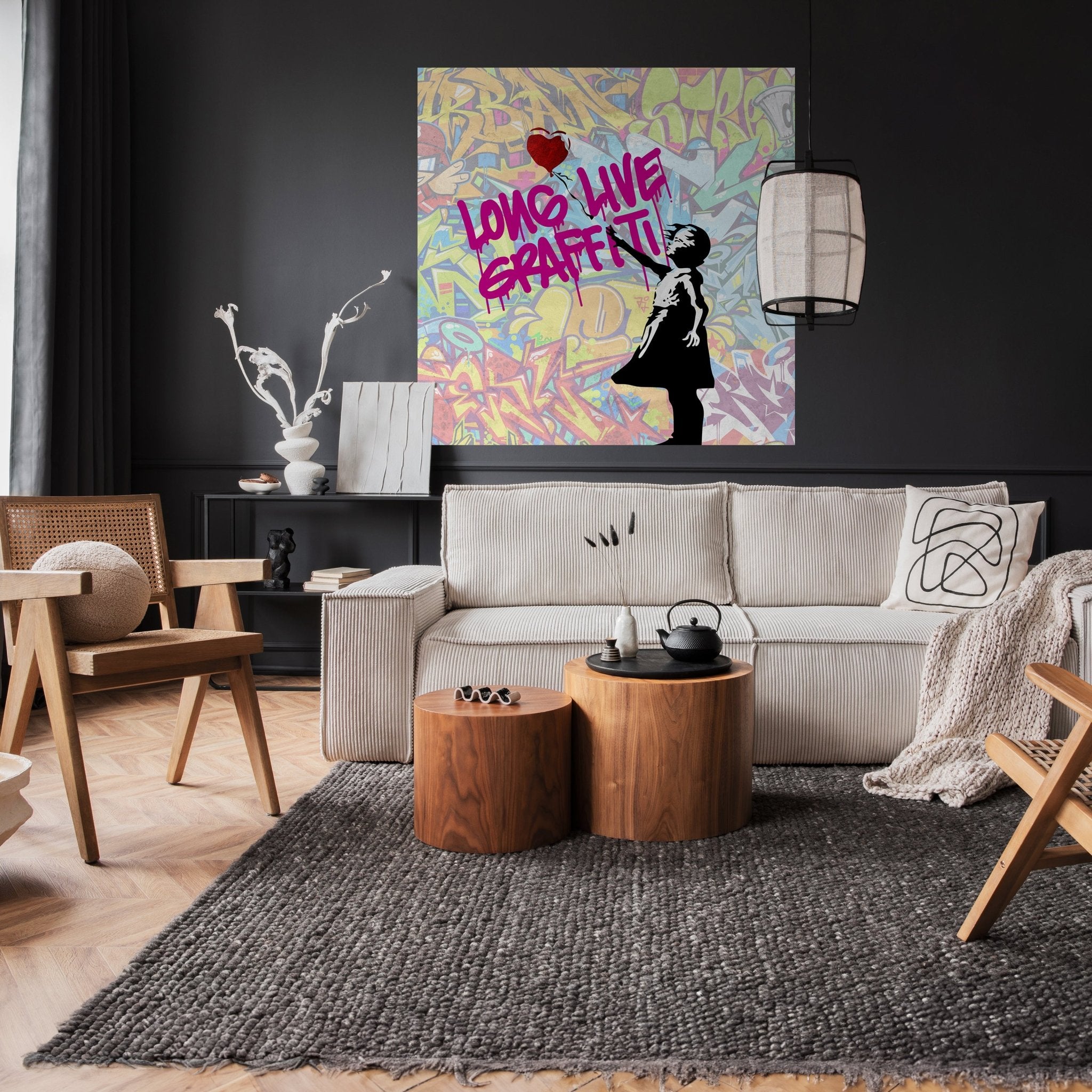 Quadratische Fototapete Banksy Street Art M0075 - Bild 2 Quadratische Fototapete Banksy Street Art M0075 - Bild 2