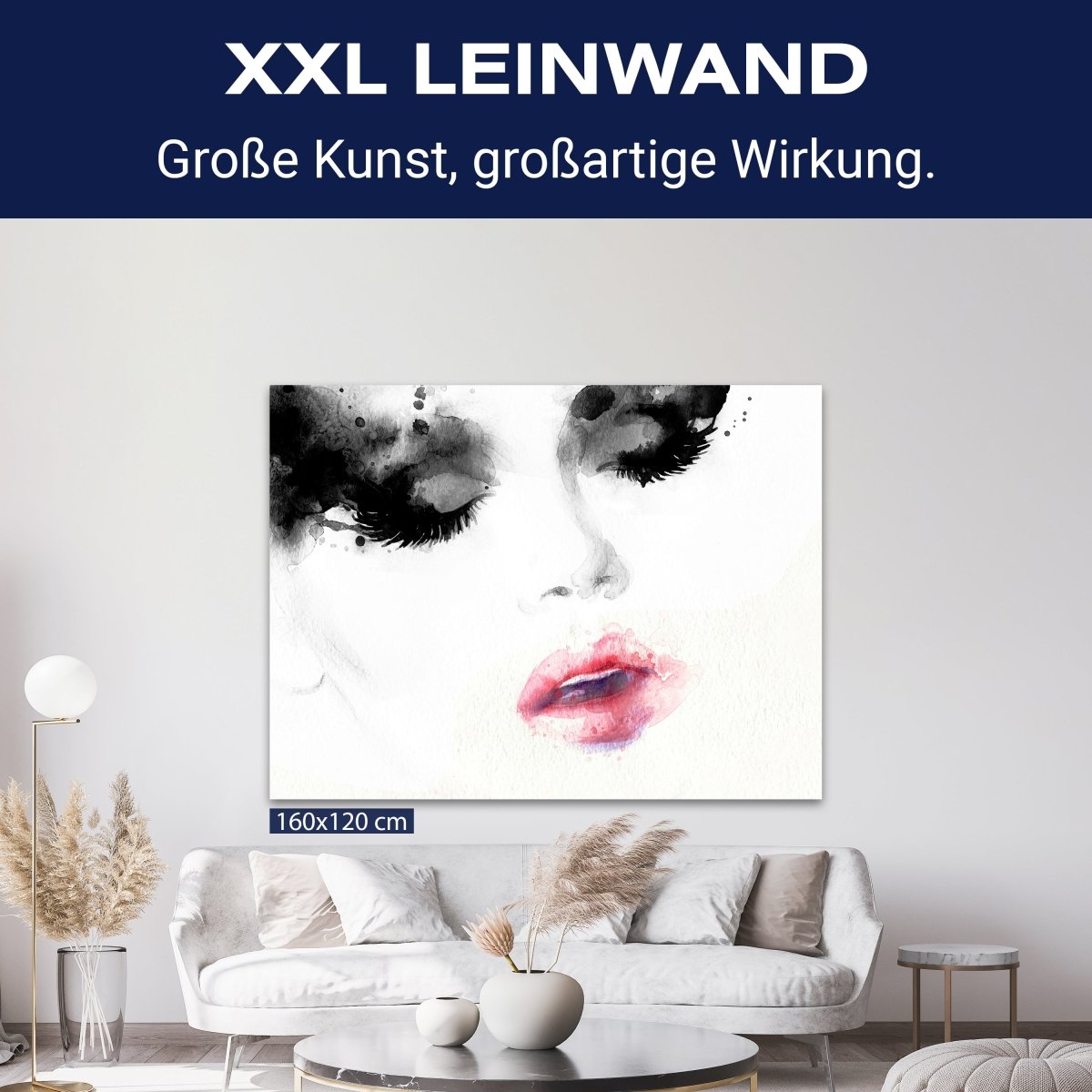 Leinwandbild Frauen Lippen M0082 kaufen - Bild 9