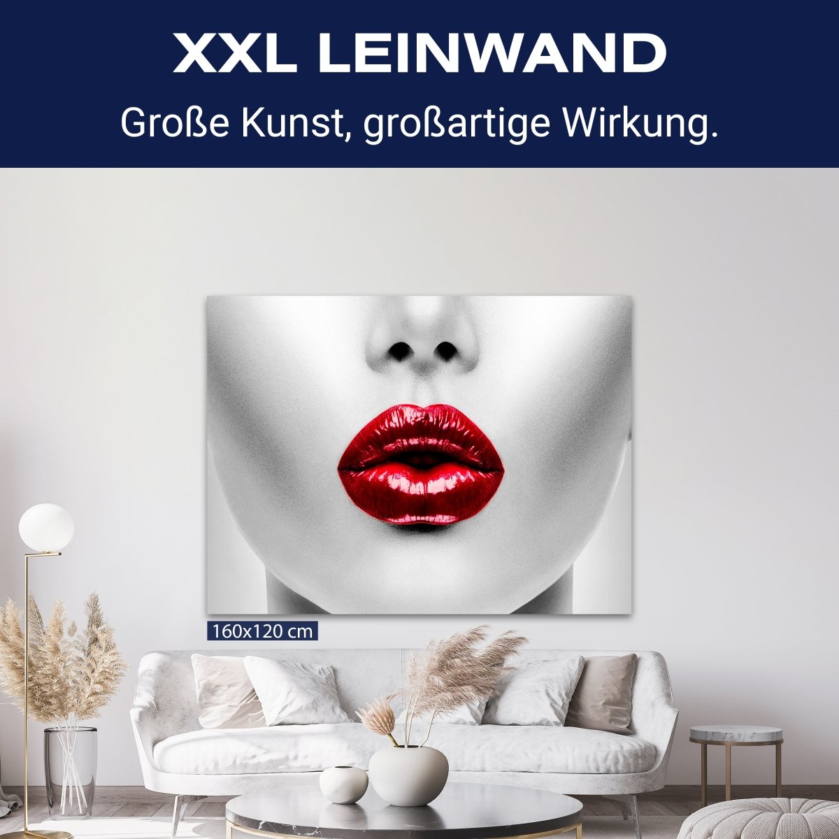 Leinwandbild Frauen Lippen M0083 kaufen - Bild 9 Leinwandbild Frauen Lippen M0083 kaufen - Bild 9