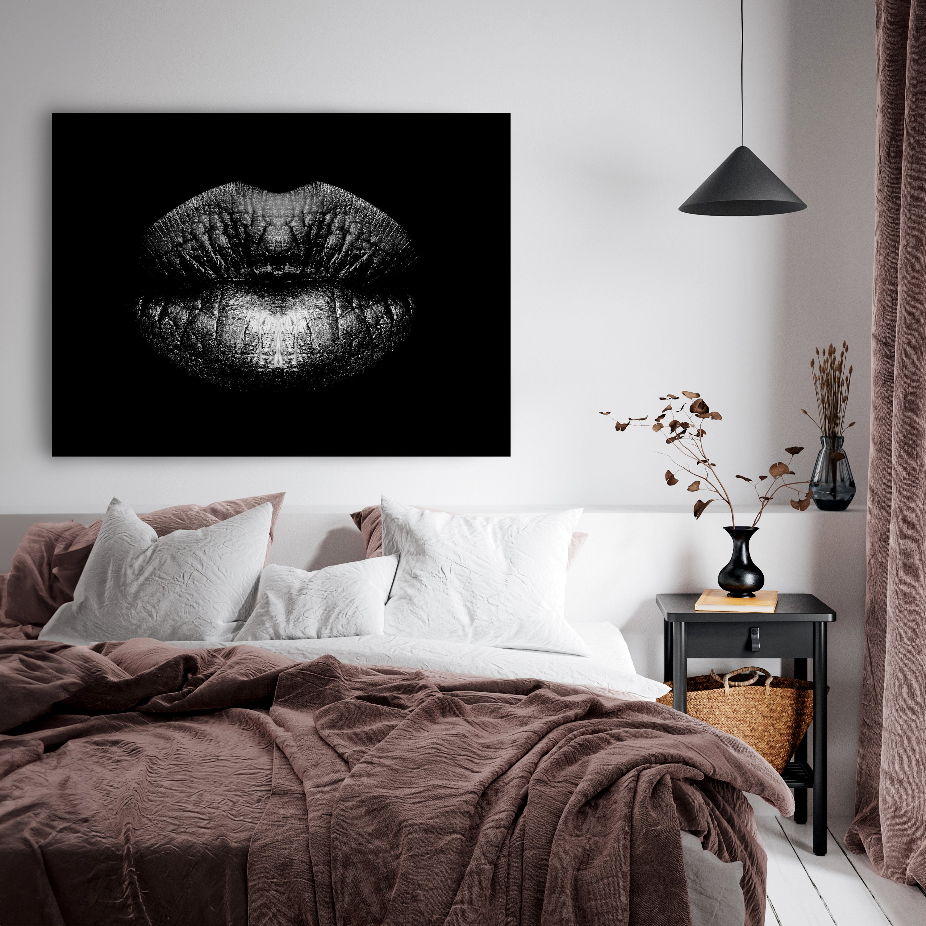 Leinwandbild Frauen Lippen M0085 kaufen - Bild 3