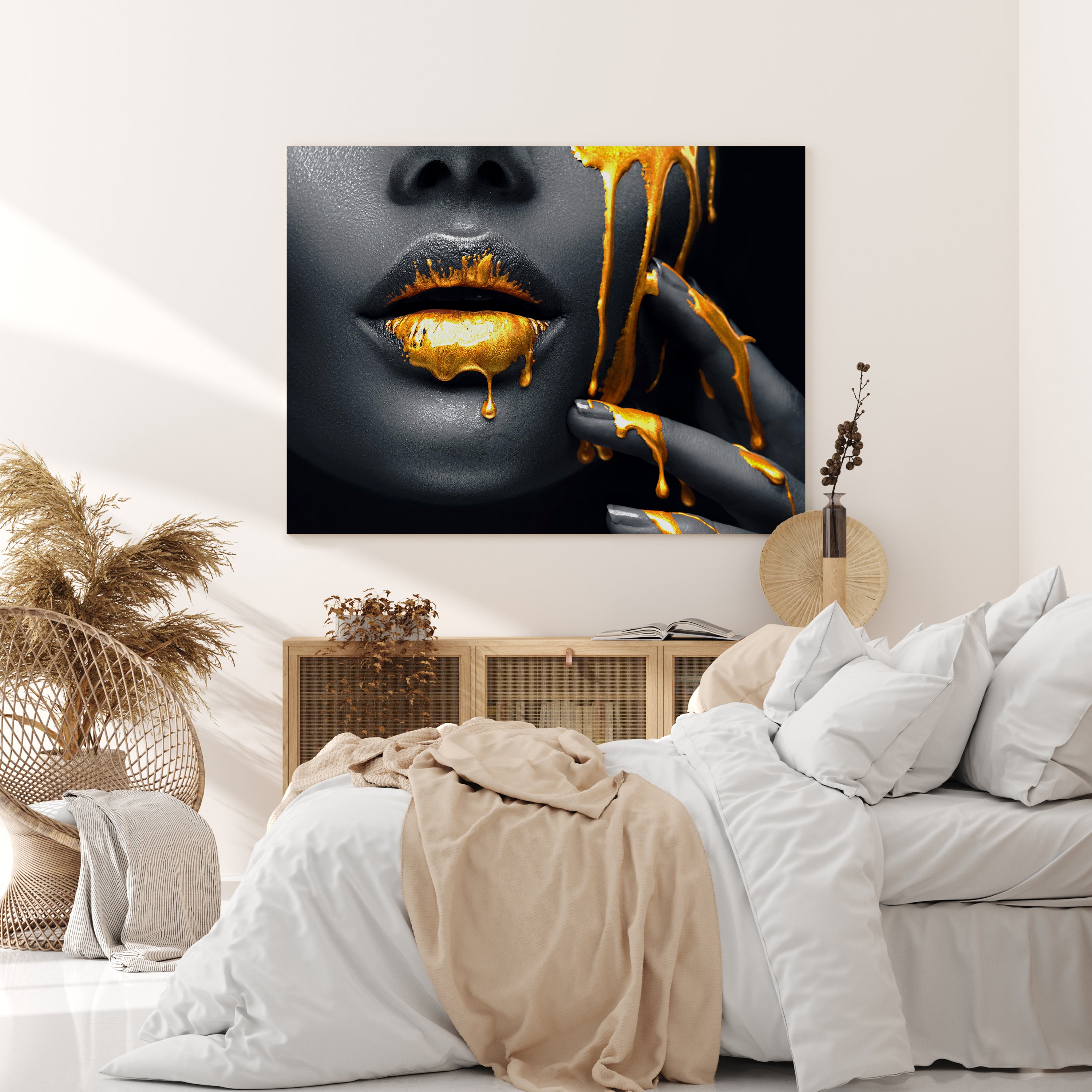 Leinwandbild Frauen Lippen M0086 kaufen - Bild 2 Leinwandbild Frauen Lippen M0086 kaufen - Bild 2