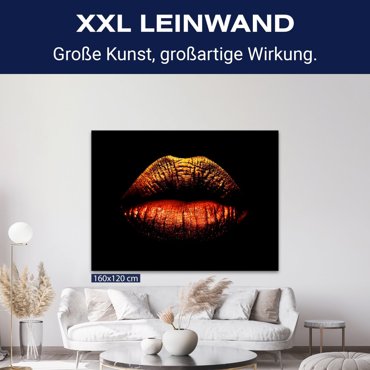 Leinwandbild Frauen Lippen M0087 kaufen - Bild 9