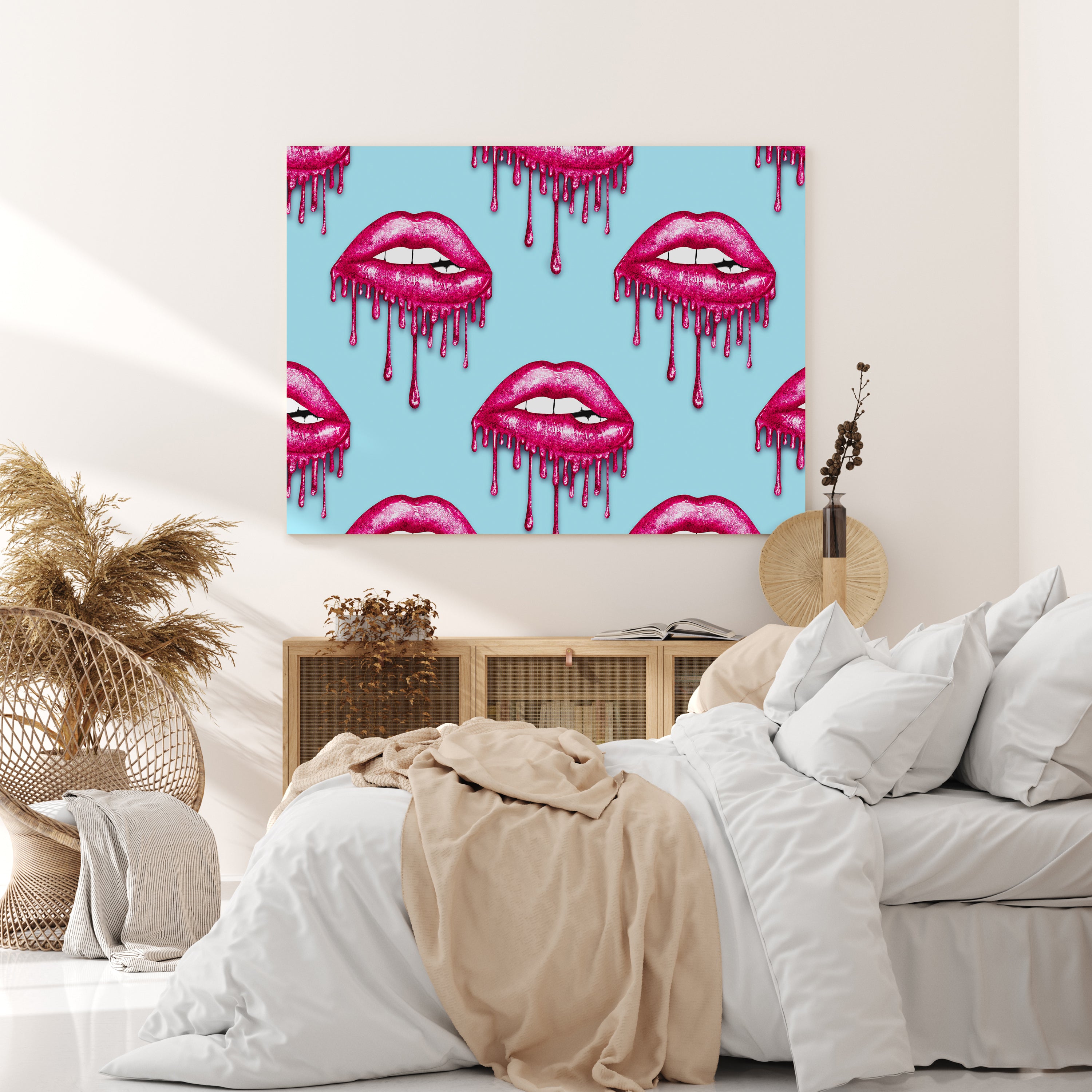 Leinwandbild Frauen Lippen M0088 kaufen - Bild 2