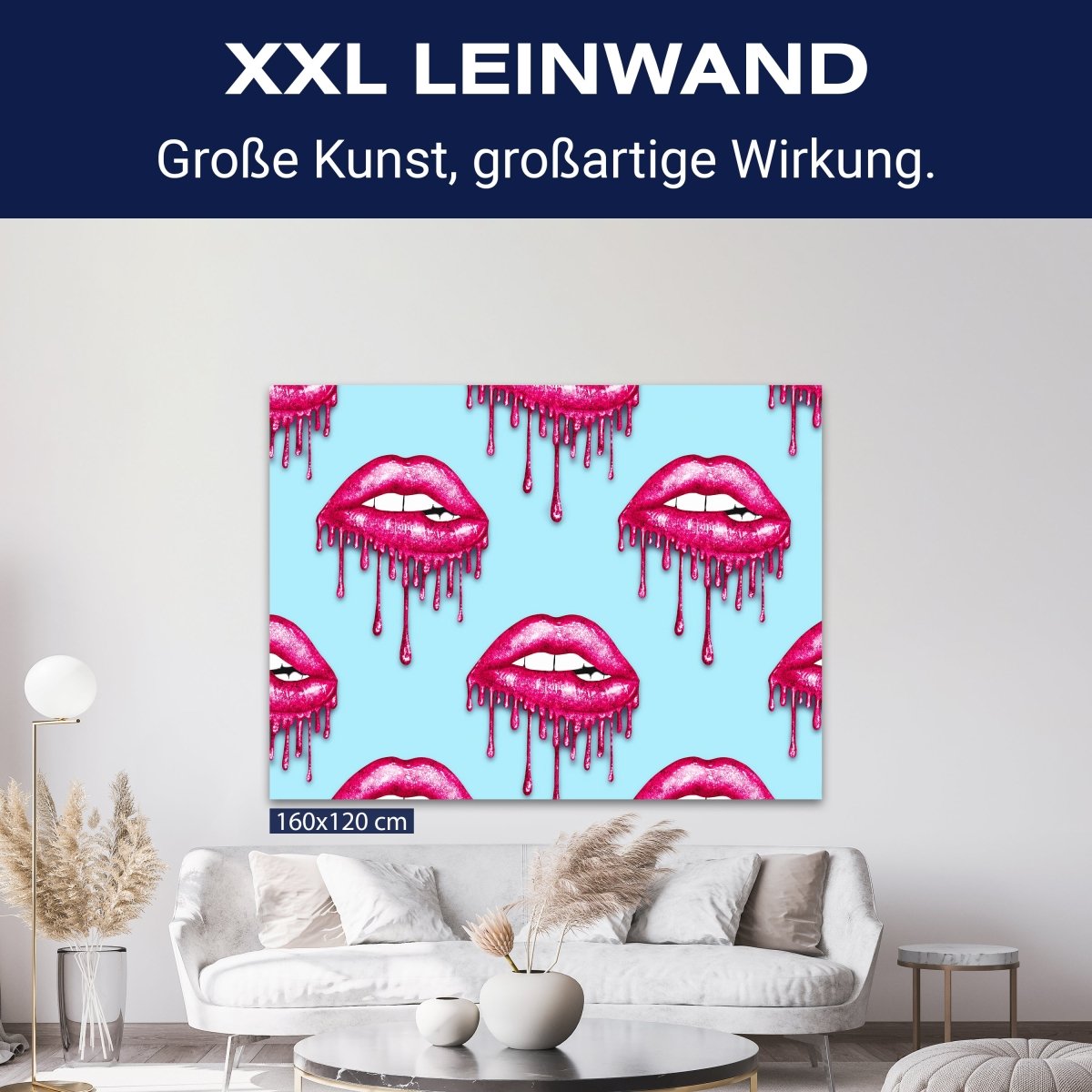 Leinwandbild Frauen Lippen M0088 kaufen - Bild 9 Leinwandbild Frauen Lippen M0088 kaufen - Bild 9