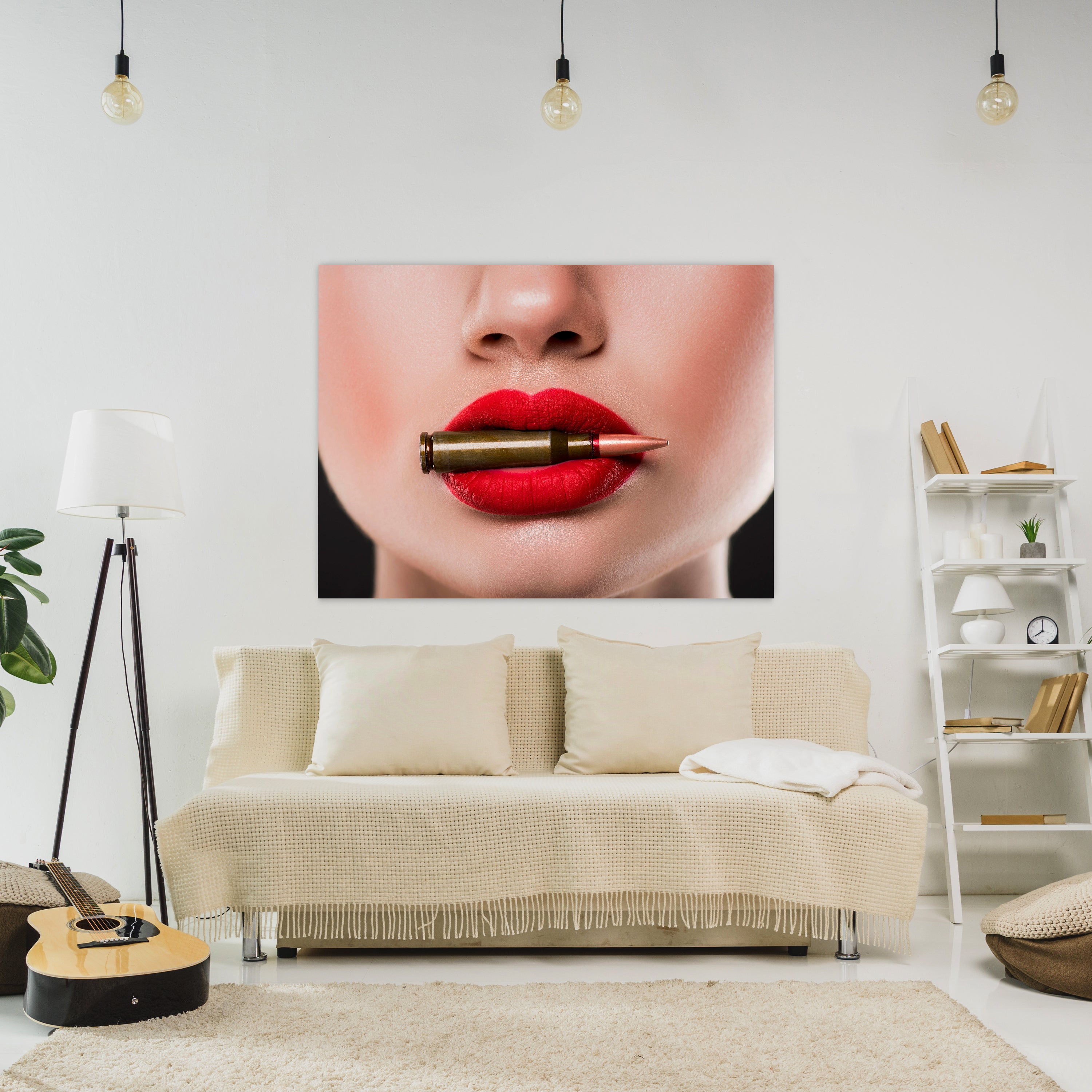 Leinwandbild Frauen Lippen M0089 kaufen - Bild 2 Leinwandbild Frauen Lippen M0089 kaufen - Bild 2