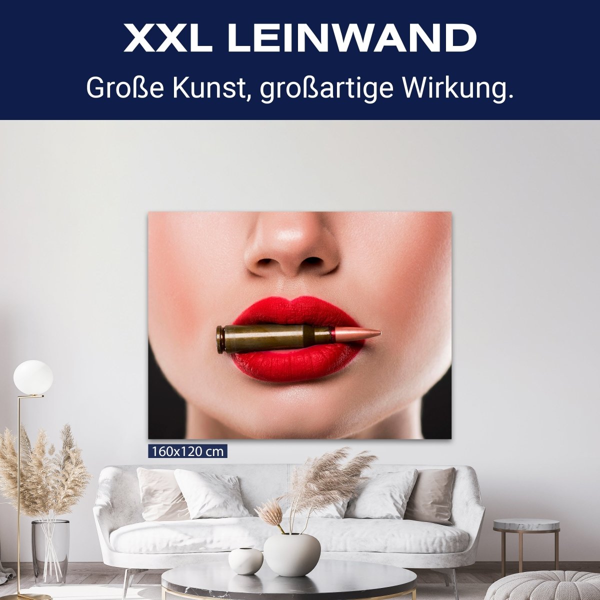 Leinwandbild Frauen Lippen M0089 kaufen - Bild 9