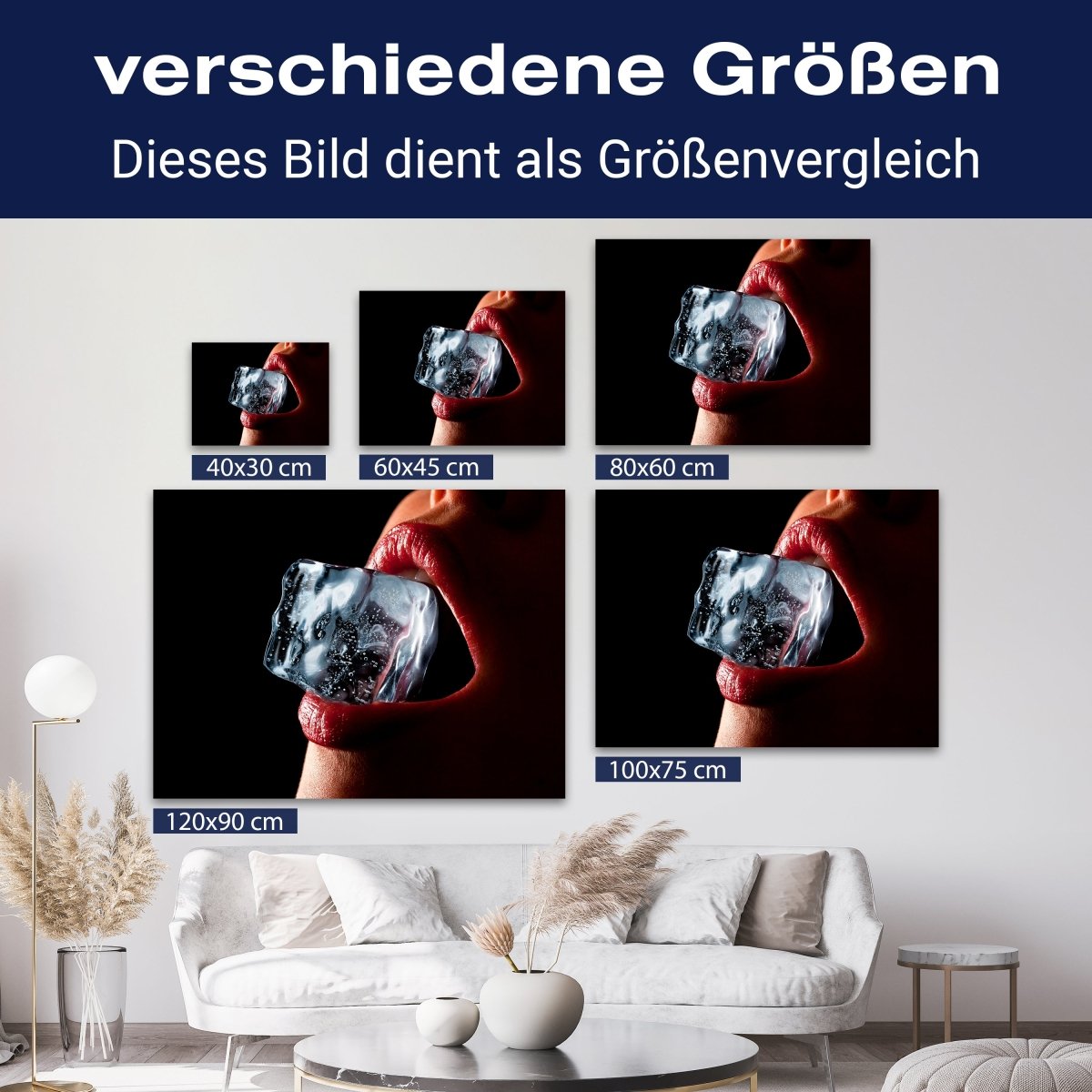 Leinwandbild Frauen Lippen M0090 kaufen - Bild 8