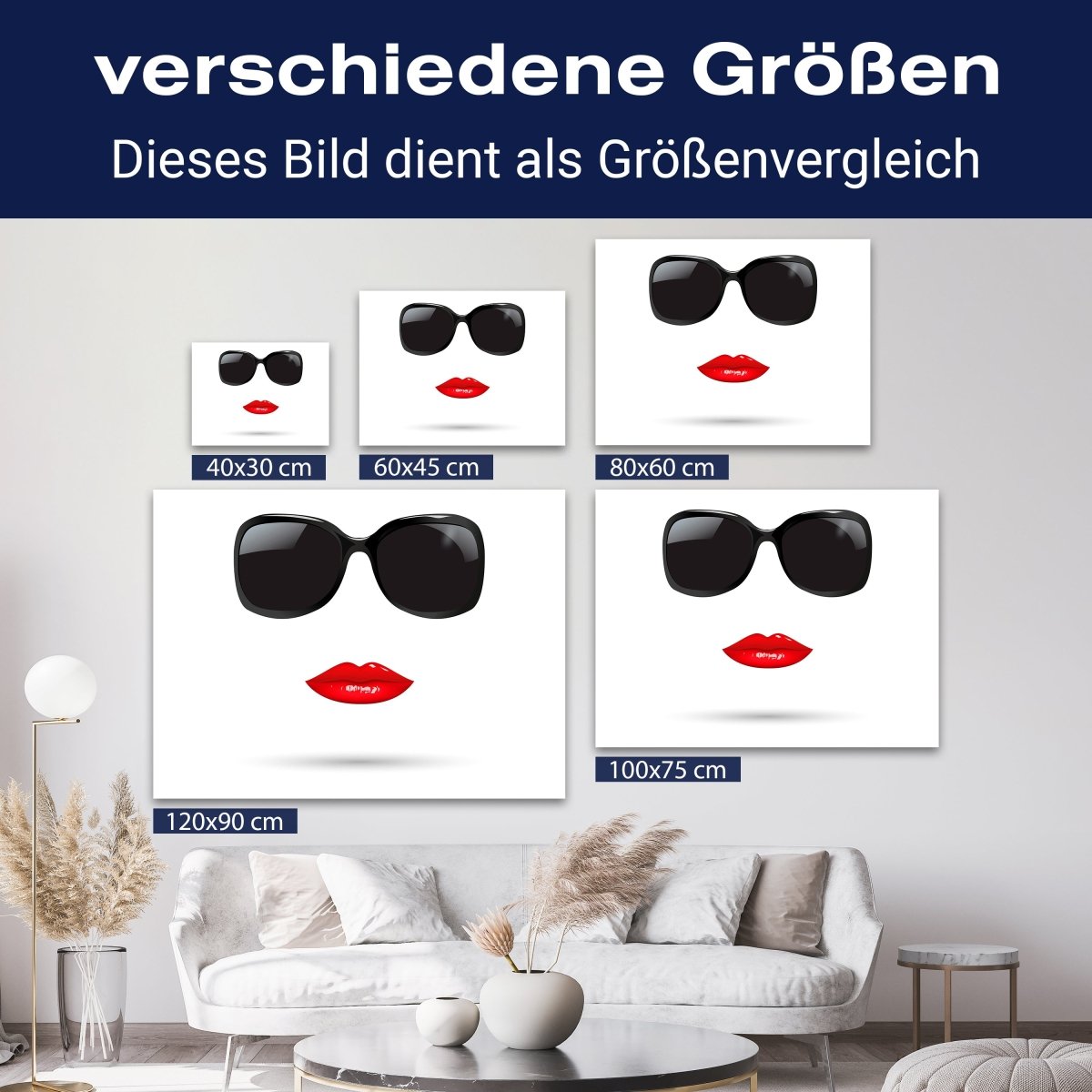 Leinwandbild Frauen Lippen M0091 kaufen - Bild 8 Leinwandbild Frauen Lippen M0091 kaufen - Bild 8