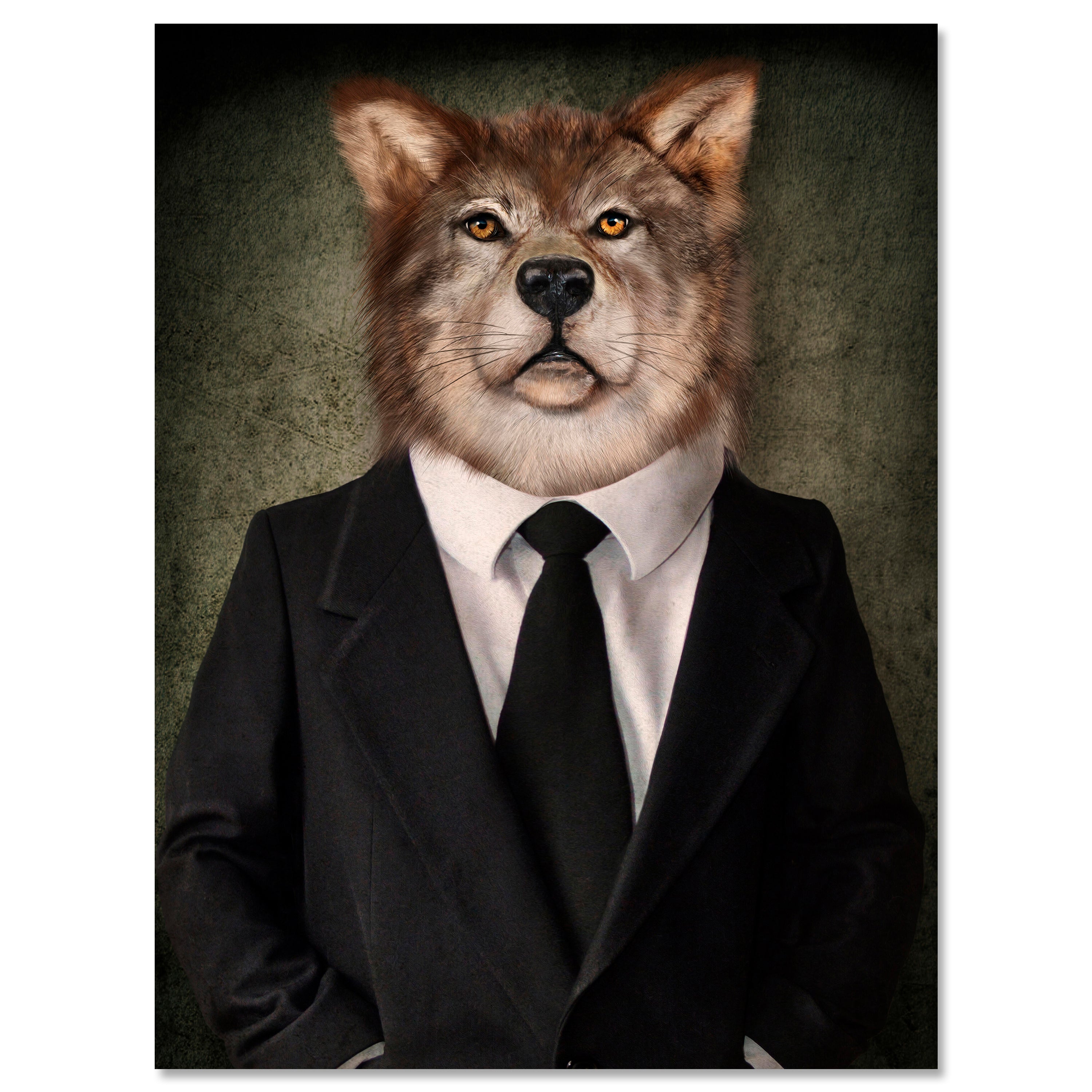 Leinwandbild Tiere, Hochformat, Wallstreet Wolf M0094 kaufen - Bild 1 Leinwandbild Tiere, Hochformat, Wallstreet Wolf M0094 kaufen - Bild 1