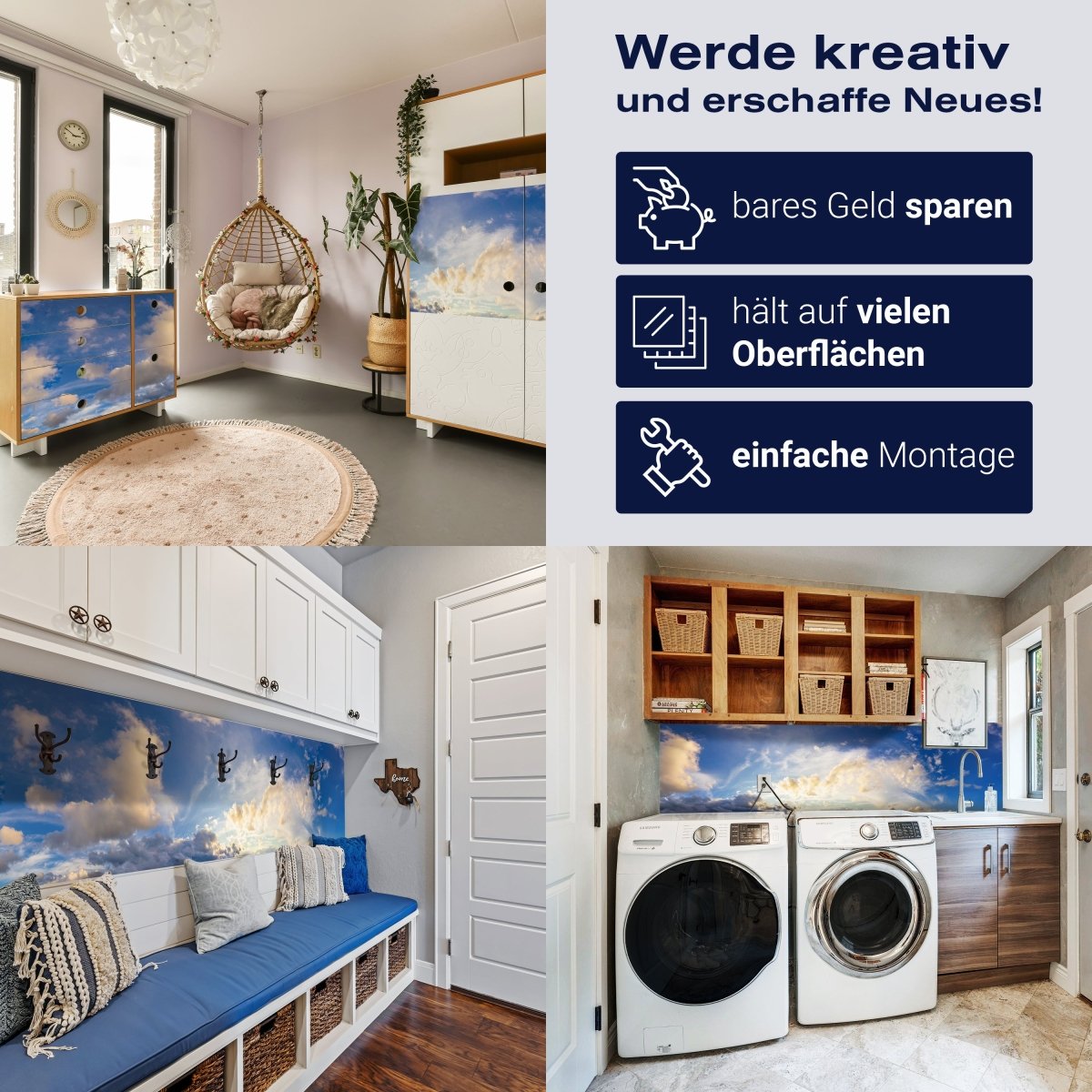 Panorama-Fototapete Blauer Himmel M0104 - Bild 7 Panorama-Fototapete Blauer Himmel M0104 - Bild 7