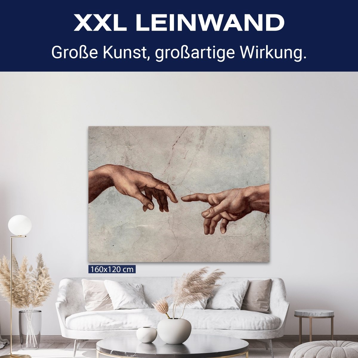 Leinwandbild Kunst & Gemälde, Querformat, DaVinci Hände M0109 kaufen - Bild 9