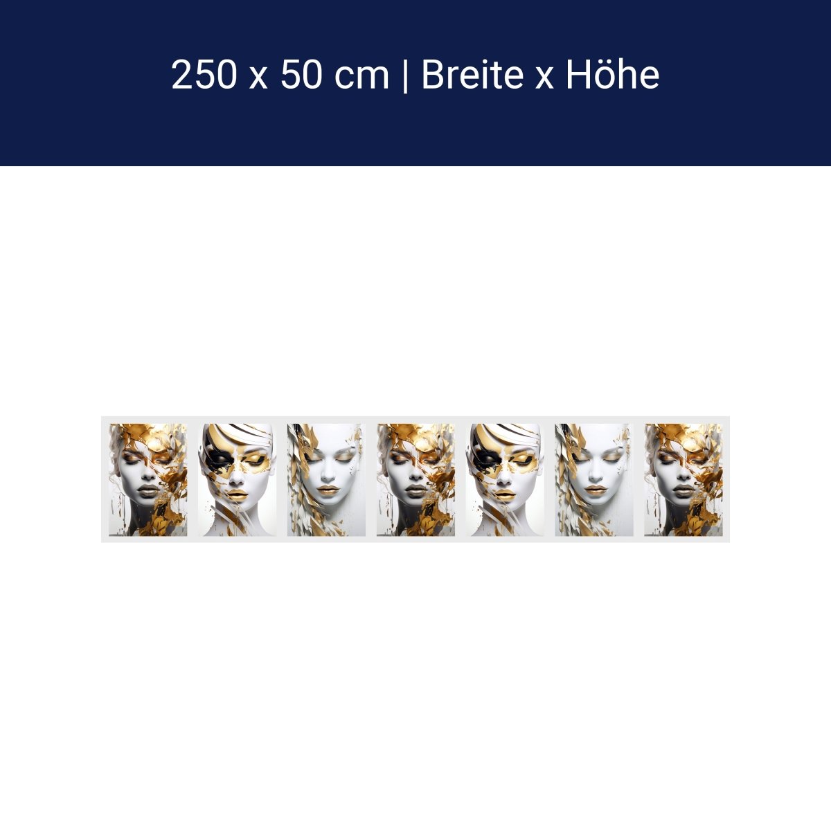 Panorama-Fototapete Frauen Gesichter M0110 Panorama-Fototapete Frauen Gesichter M0110
