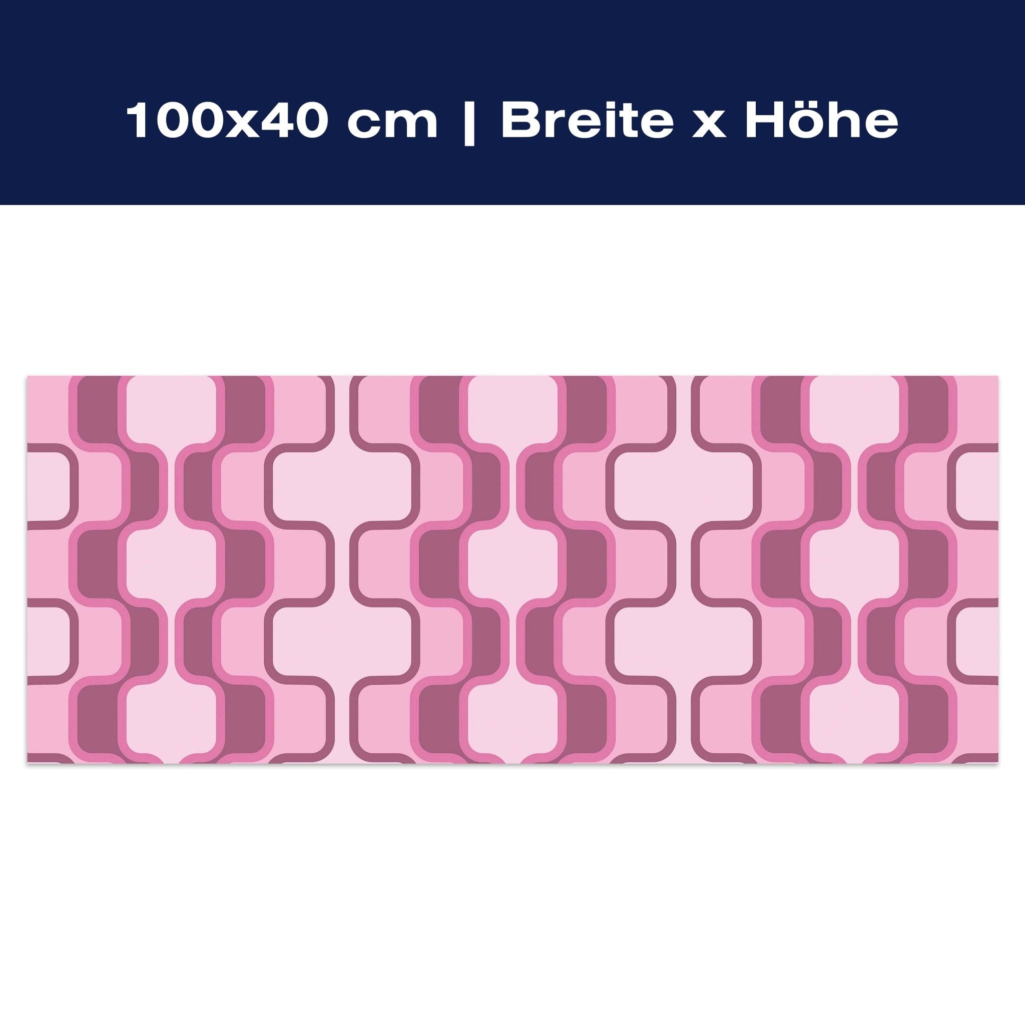 Leinwandbild Retromuster Pink Muster M0112 Leinwandbild Retromuster Pink Muster M0112