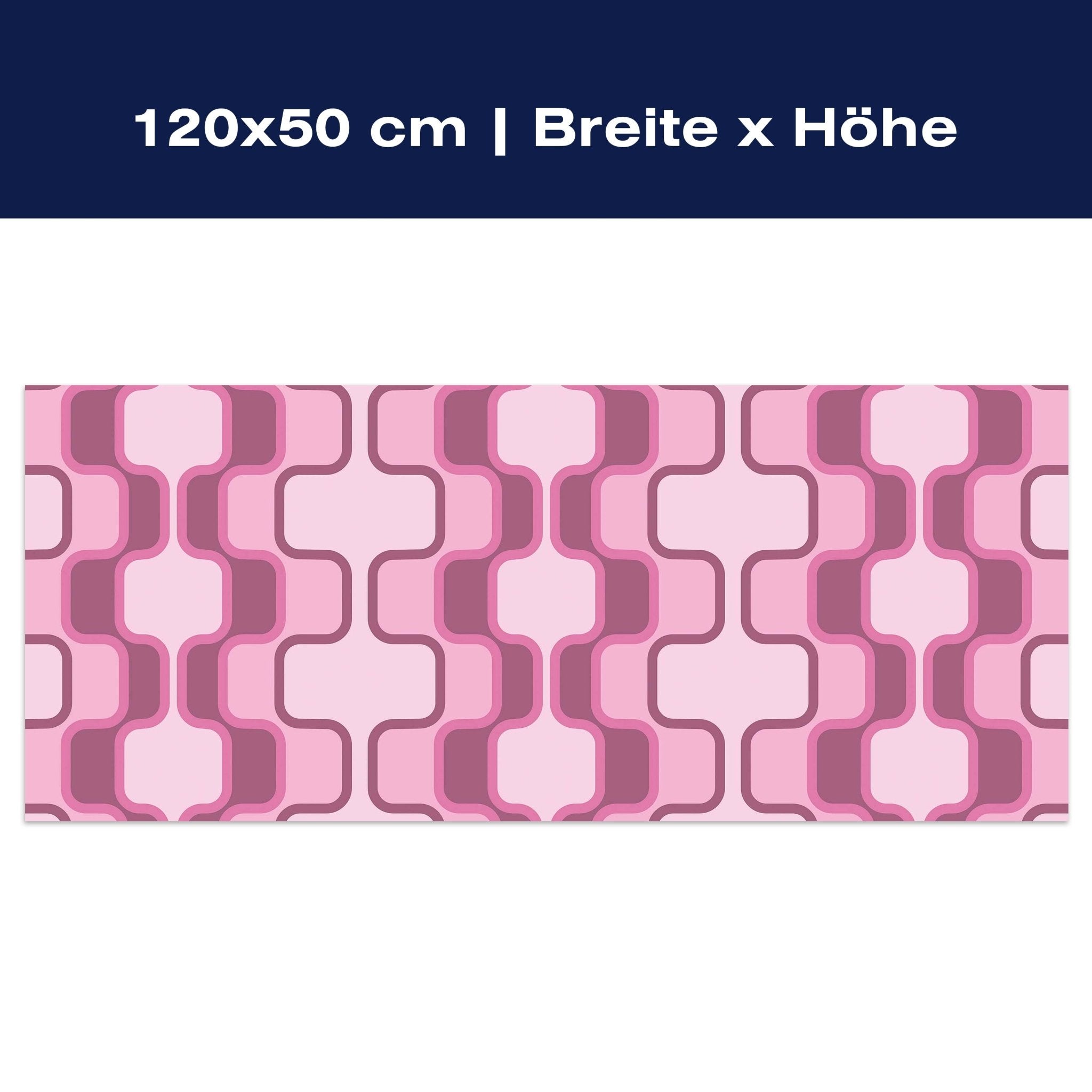 Leinwandbild Retromuster Pink Muster M0112 Leinwandbild Retromuster Pink Muster M0112