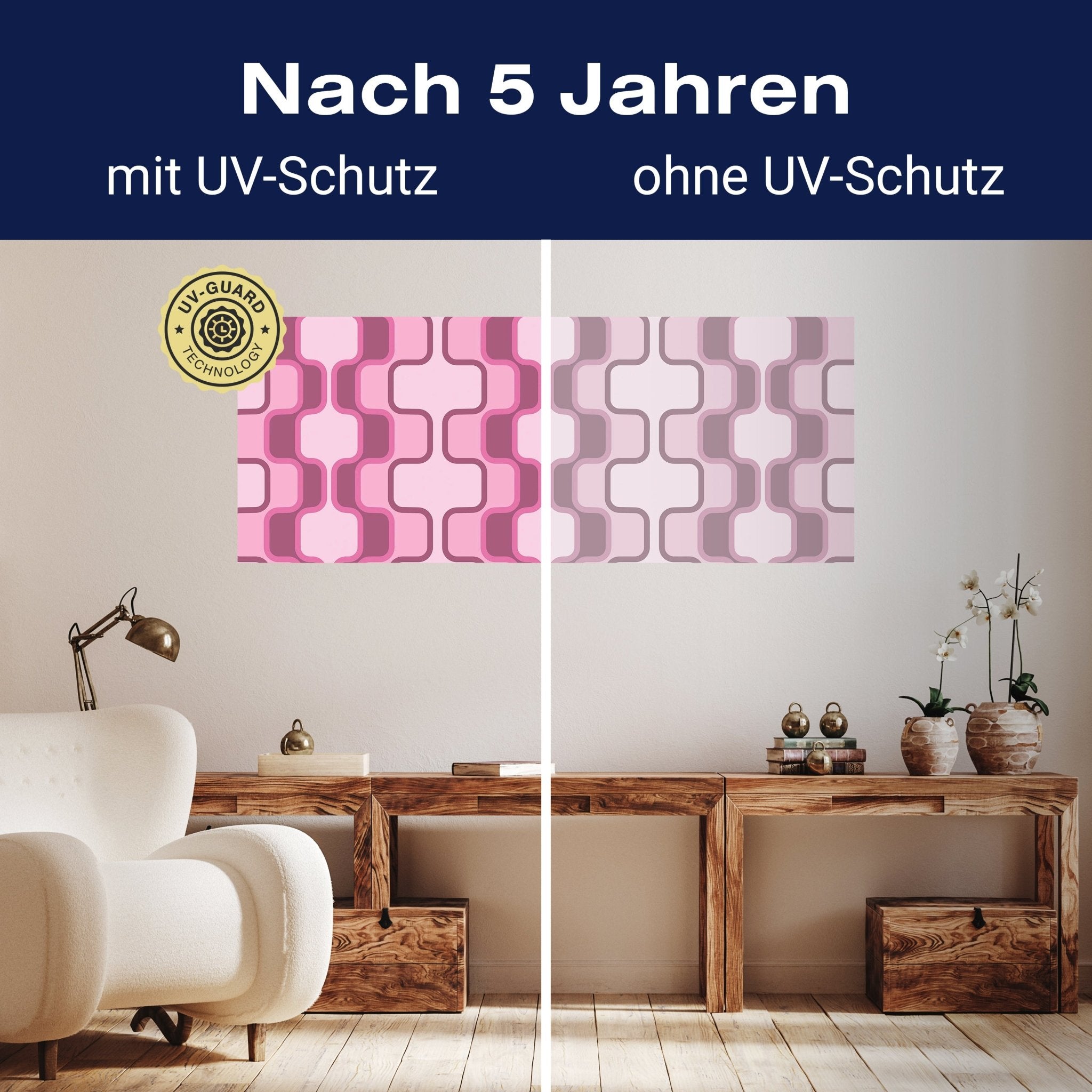 Leinwandbild Retromuster Pink Muster M0112 kaufen - Bild 9 Leinwandbild Retromuster Pink Muster M0112 kaufen - Bild 9