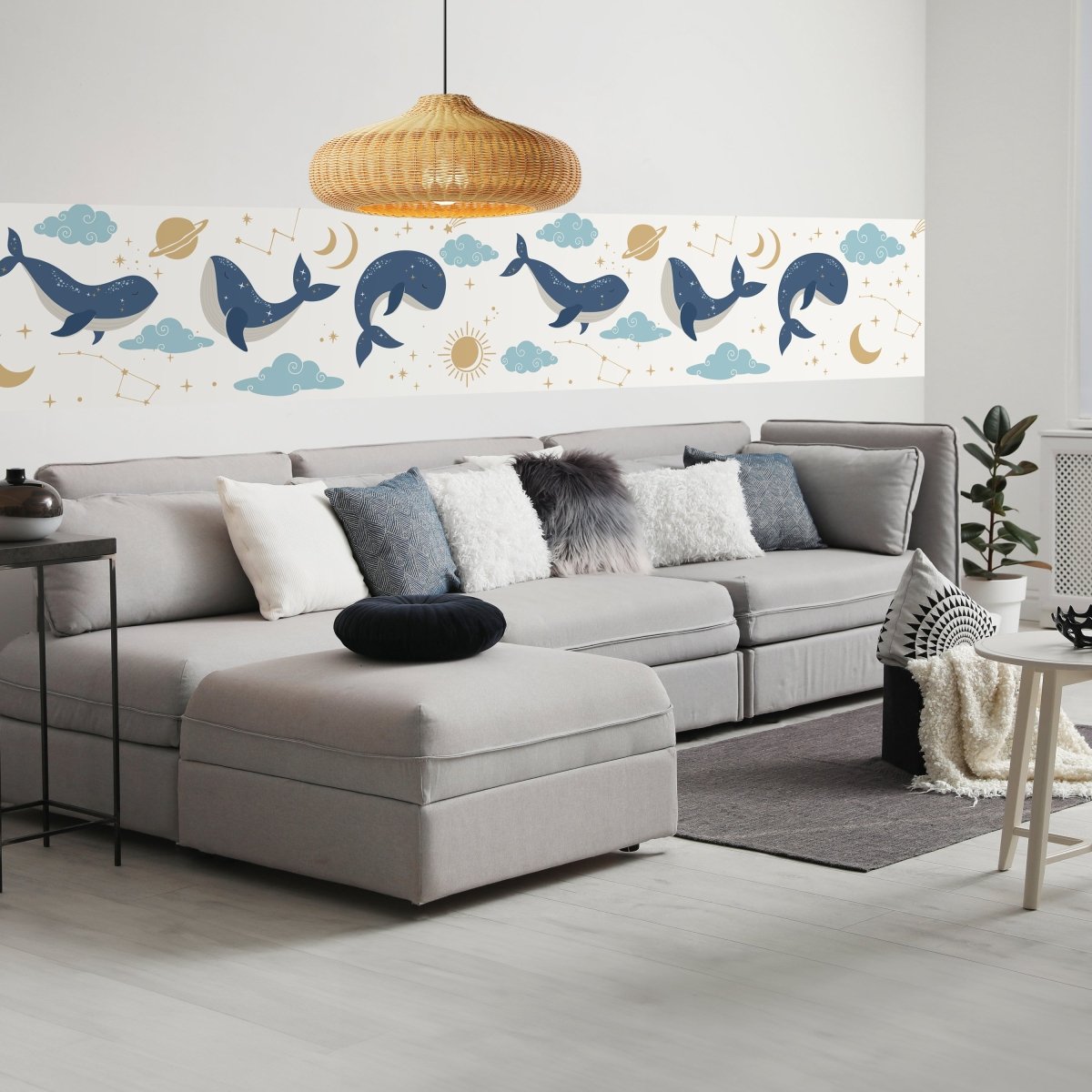 Panorama-Fototapete Wale am Himmel M0112 - Bild 1 Panorama-Fototapete Wale am Himmel M0112 - Bild 1