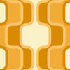 Küchenrückwand Retromuster Sonnengelb Muster M0114