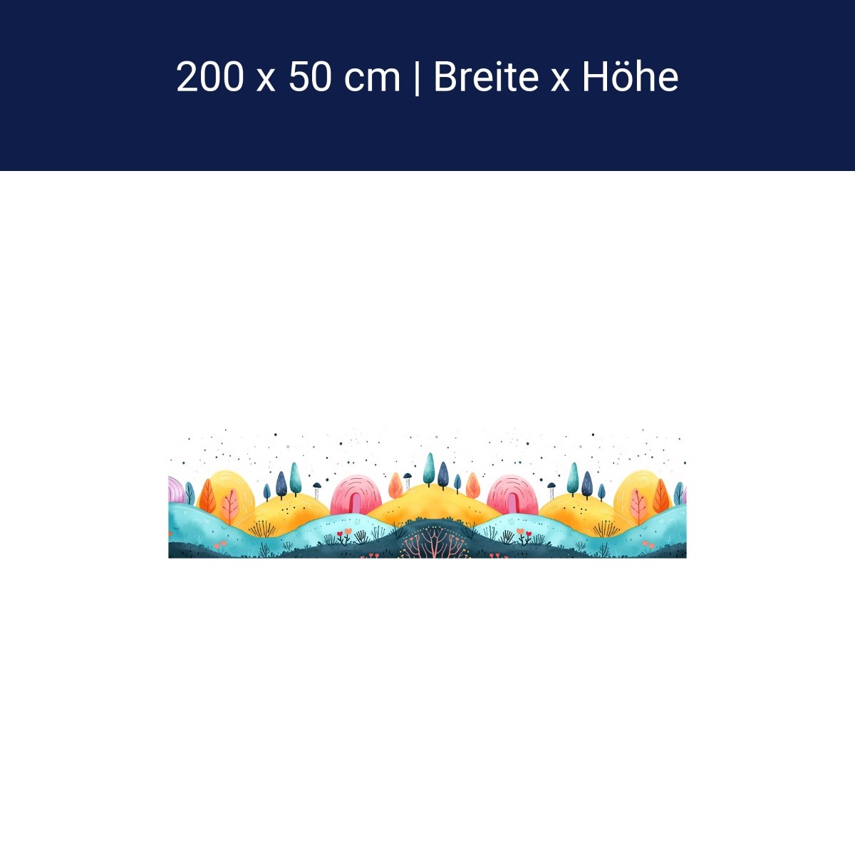 Panorama-Fototapete Buntes Traumland M0119 Panorama-Fototapete Buntes Traumland M0119