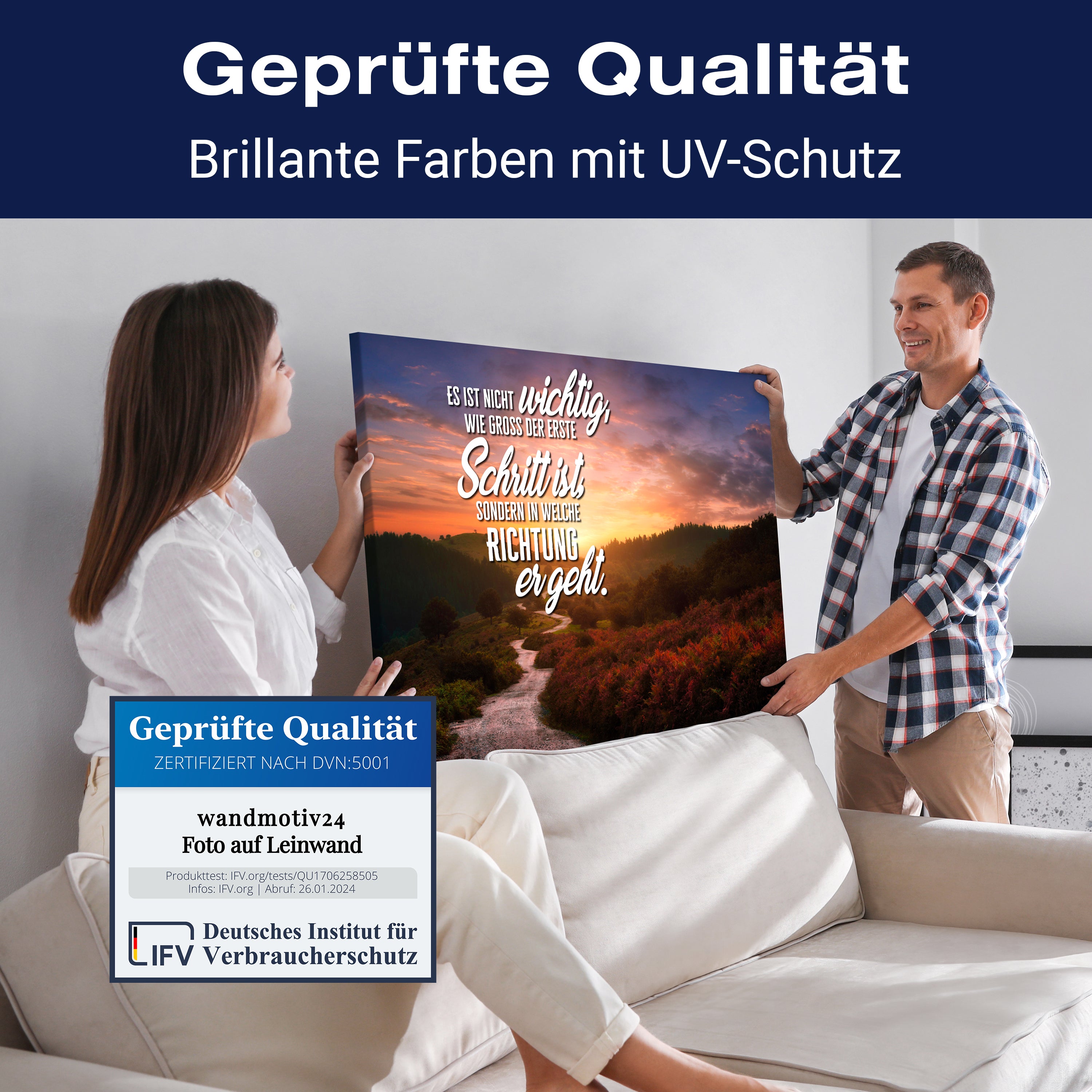 Leinwandbild Motivation, Querformat, der erste Schritt M0120 kaufen - Bild 4 Leinwandbild Motivation, Querformat, der erste Schritt M0120 kaufen - Bild 4