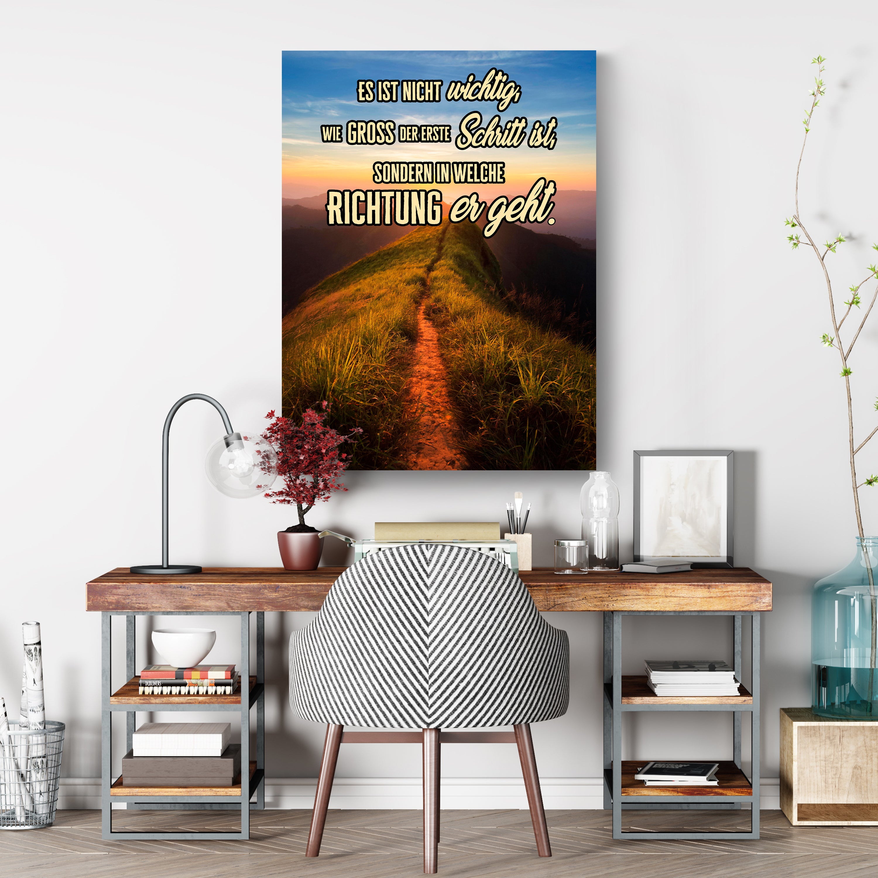 Leinwandbild Motivation, Hochformat, der erste Schritt 3 M0122 kaufen - Bild 3 Leinwandbild Motivation, Hochformat, der erste Schritt 3 M0122 kaufen - Bild 3