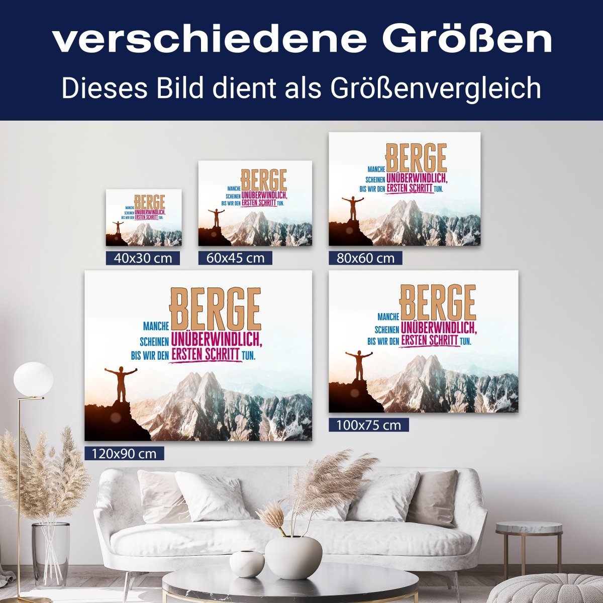 Leinwandbild Motivation, Querformat, der erste Schritt 5 M0126 kaufen - Bild 8