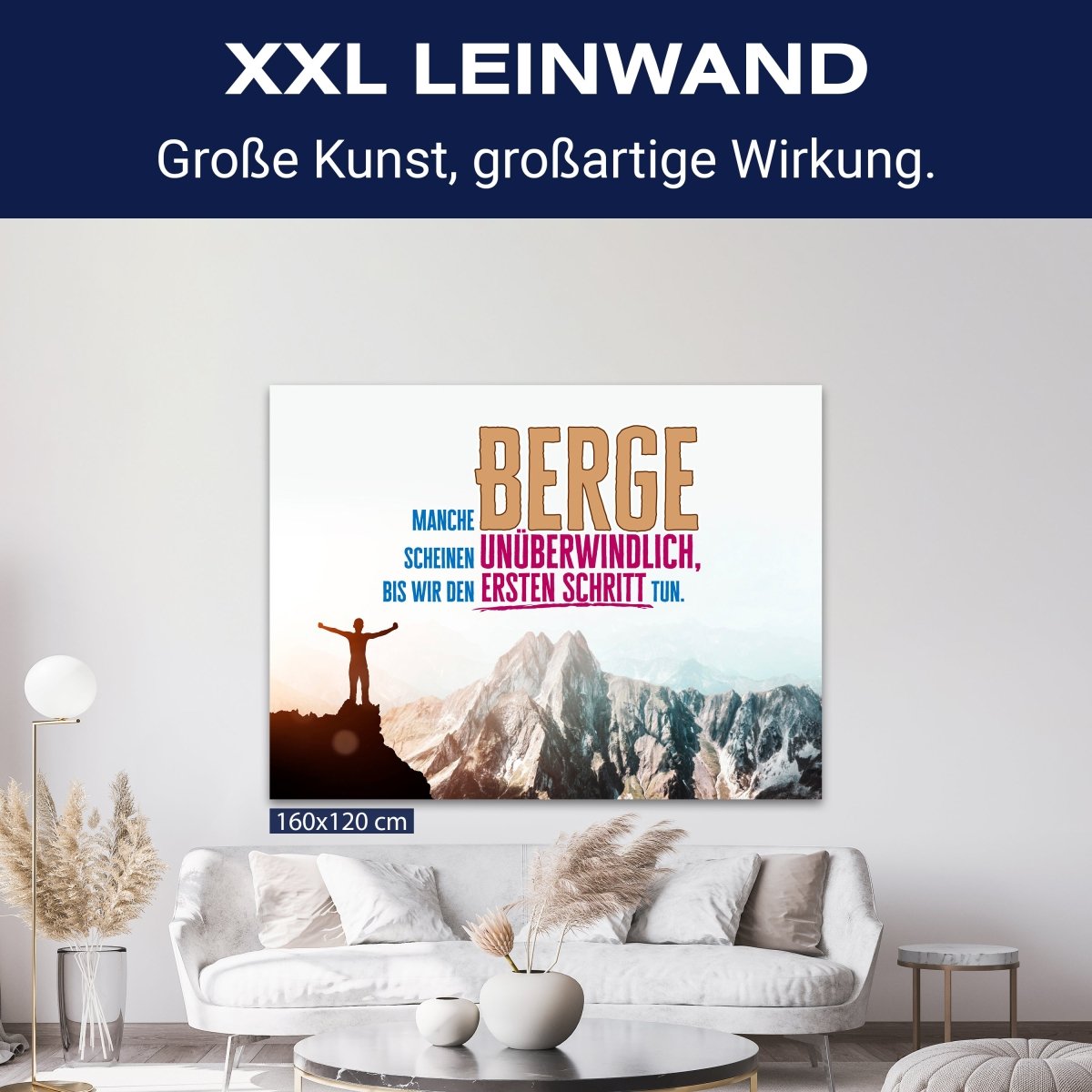 Leinwandbild Motivation, Querformat, der erste Schritt 5 M0126 kaufen - Bild 9