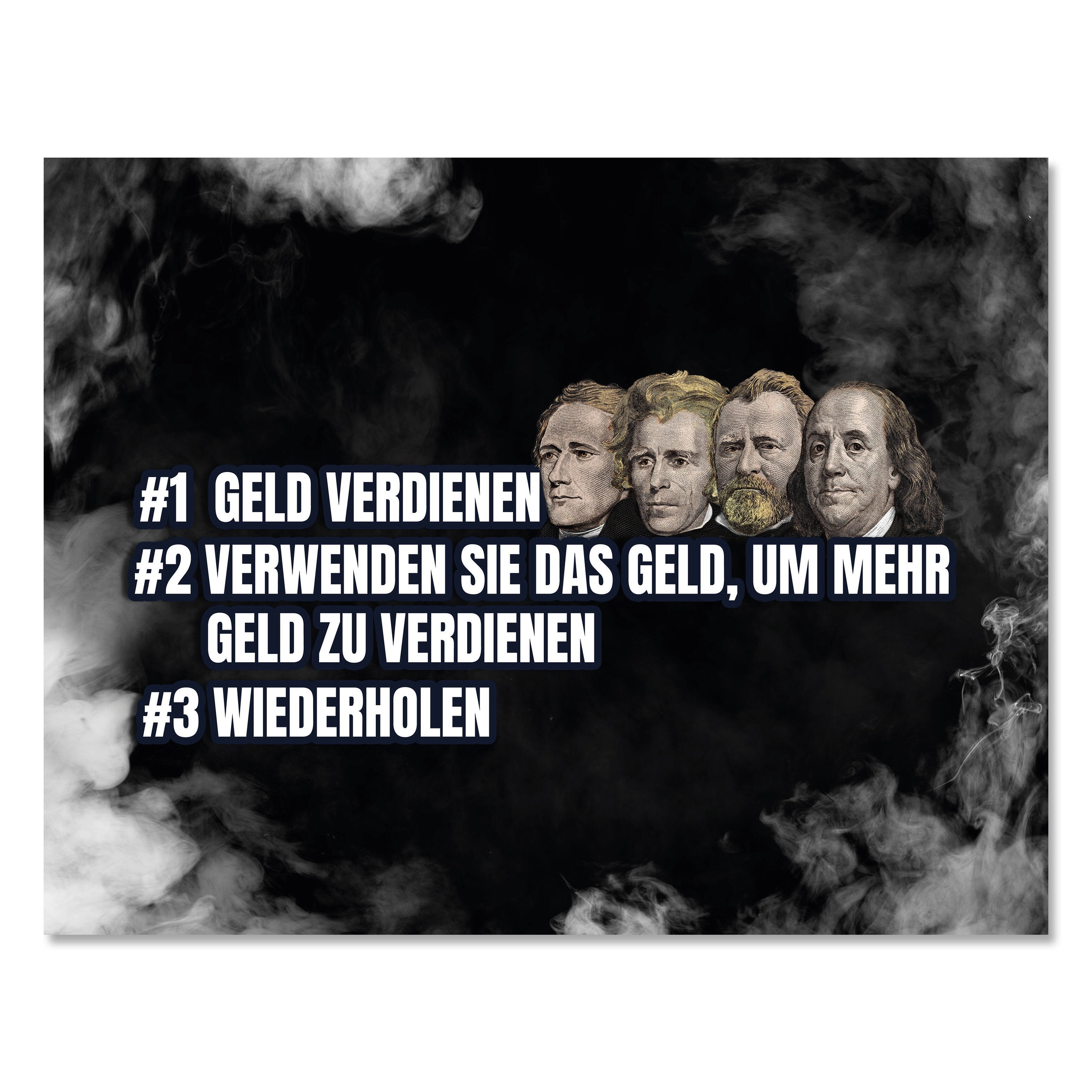 Leinwandbild Motivation, Querformat, Geld verdienen M0132 kaufen - Bild 1