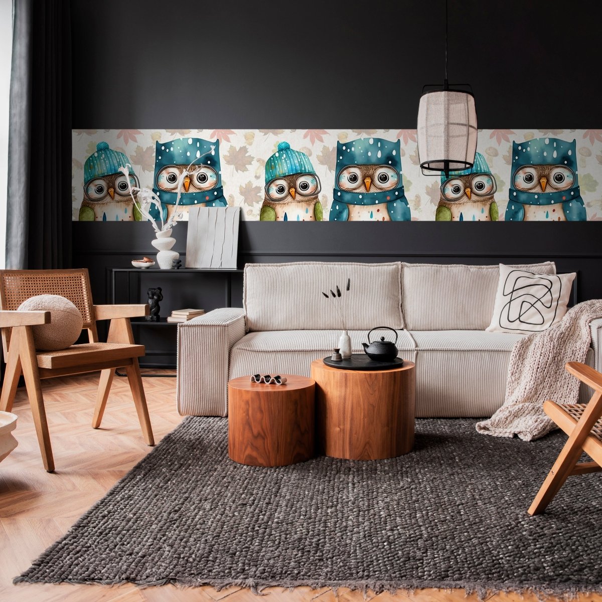 Panorama-Fototapete niedliche Eulen M0136 - Bild 2 Panorama-Fototapete niedliche Eulen M0136 - Bild 2