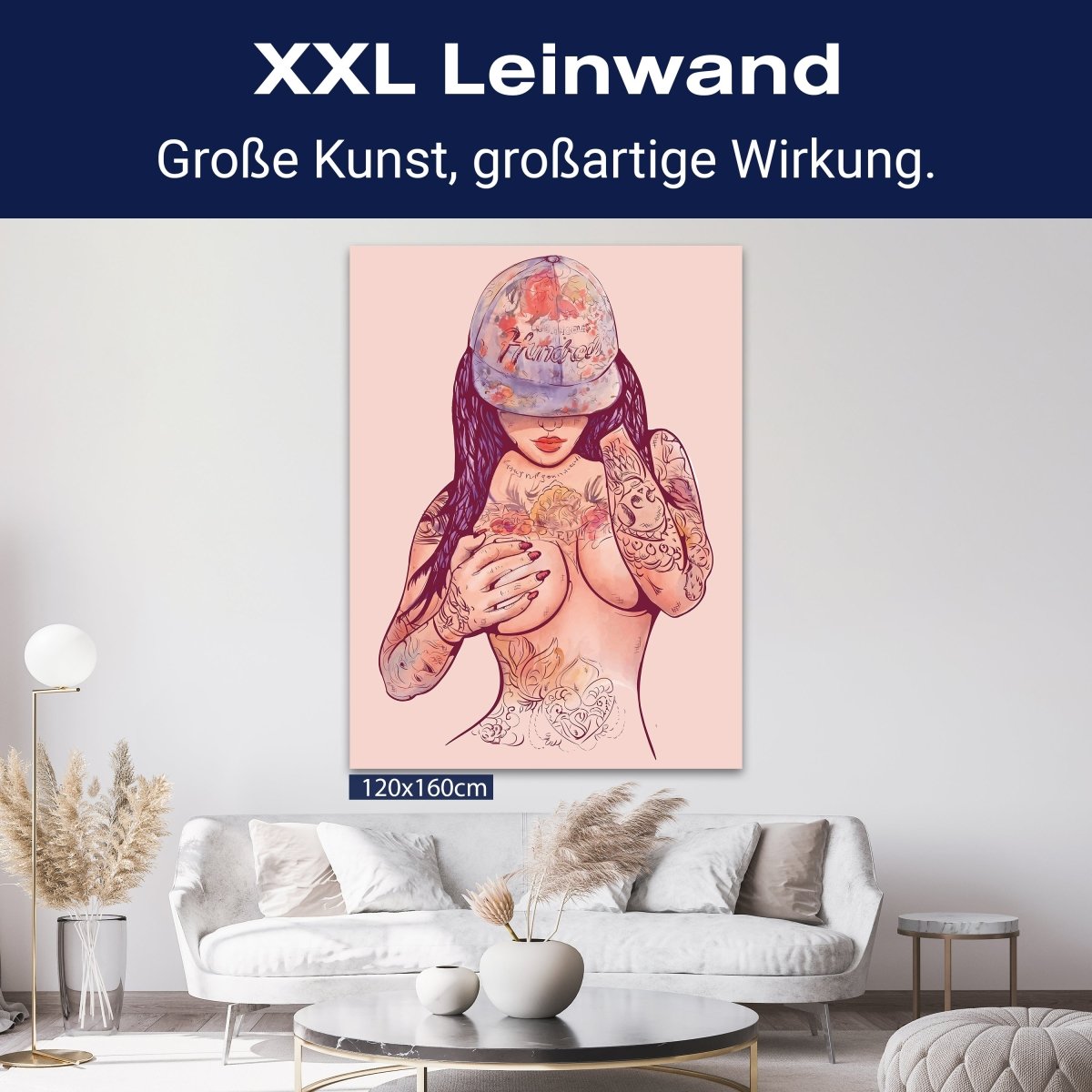 Leinwandbild starke Frauen, Hochformat, Frau mit Tattoos Comic M0137 kaufen - Bild 9 Leinwandbild starke Frauen, Hochformat, Frau mit Tattoos Comic M0137 kaufen - Bild 9
