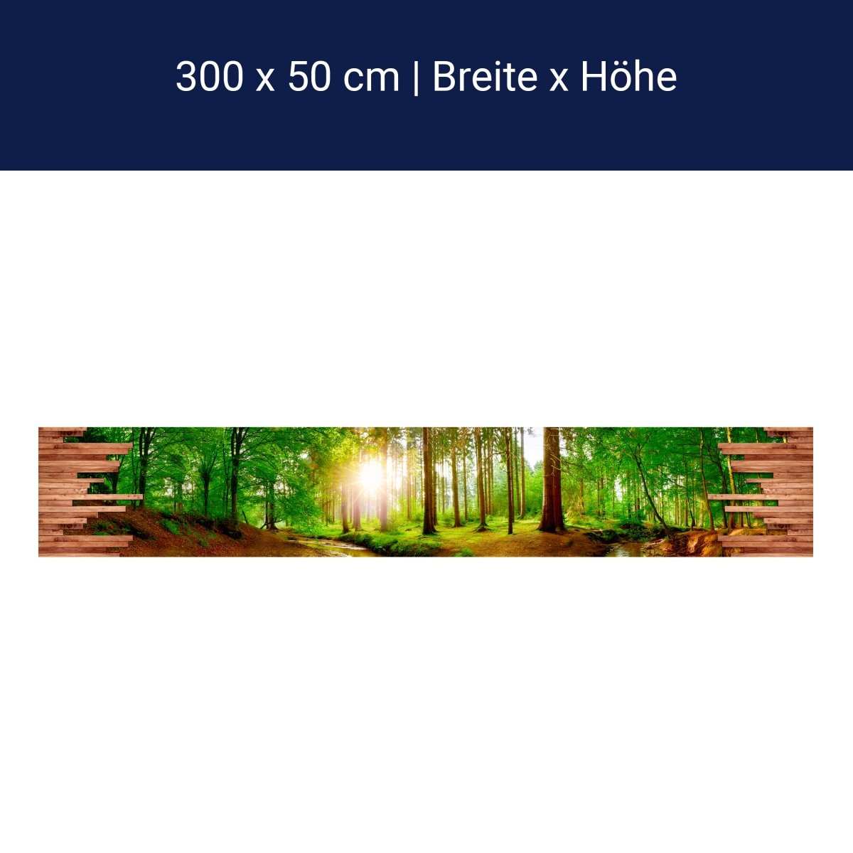 Panorama-Fototapete Wald Aussicht M0140