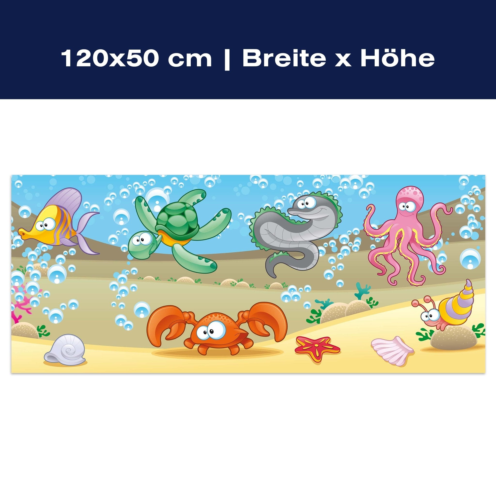 Leinwandbild Unterwassertiere Kinder M0176 Leinwandbild Unterwassertiere Kinder M0176