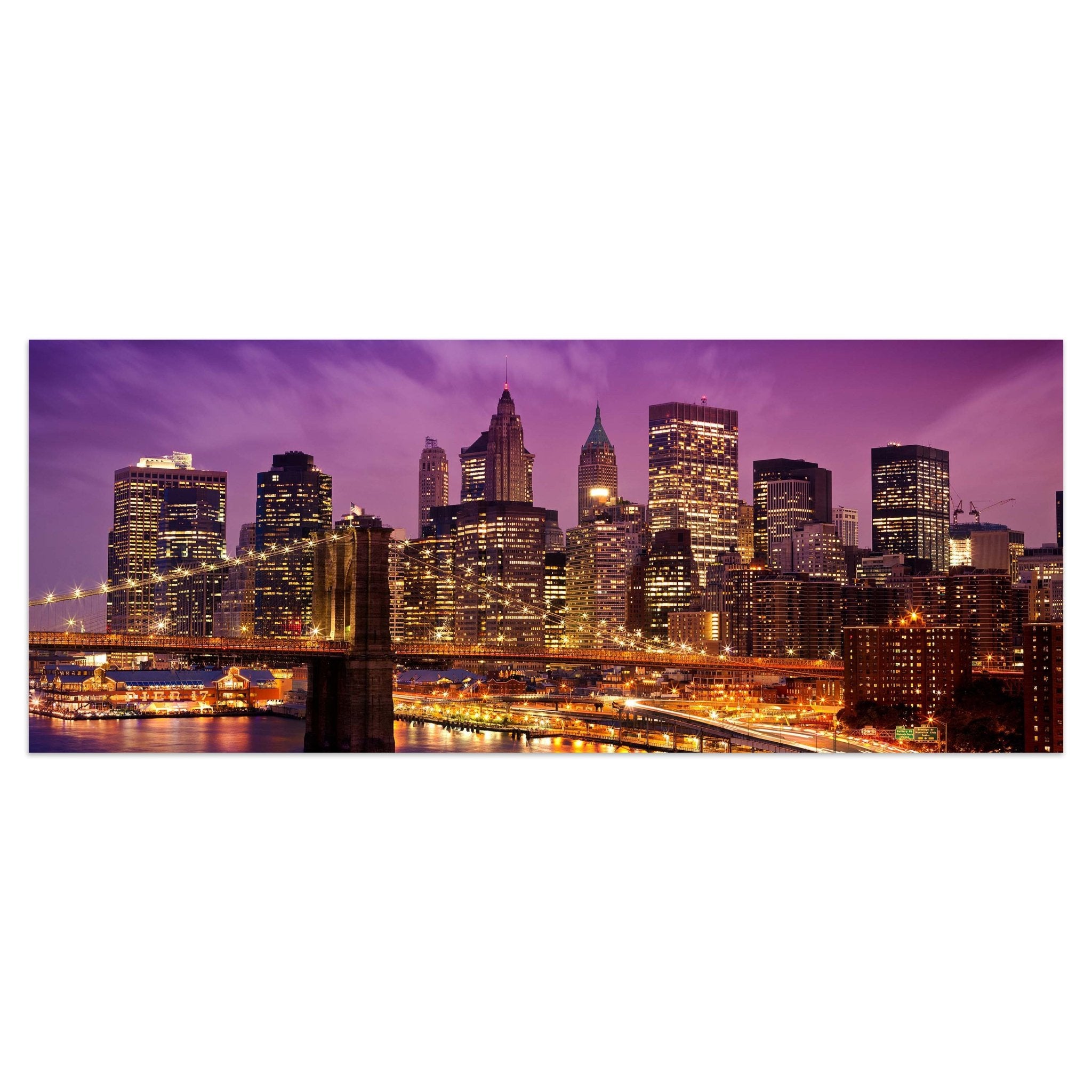 Leinwandbild New York bei Nacht M0178 kaufen - Bild 1