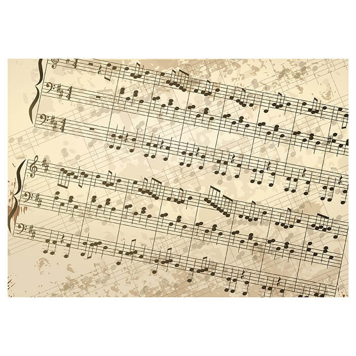 Fototapete Notenblatt Hobby M0180 - Bild 2 Fototapete Notenblatt Hobby M0180 - Bild 2