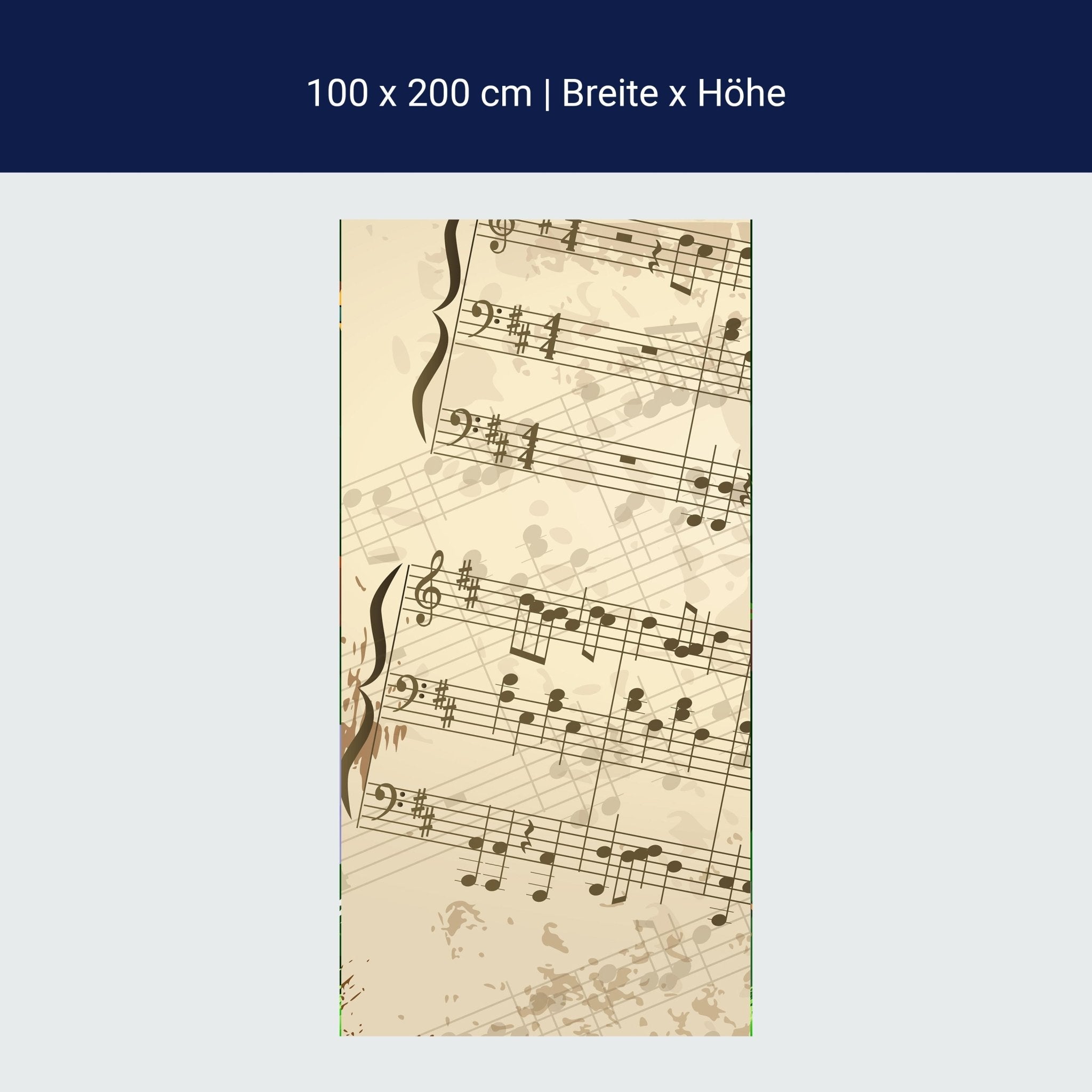 Türtapete Notenblatt Hobby M0180 Türtapete Notenblatt Hobby M0180