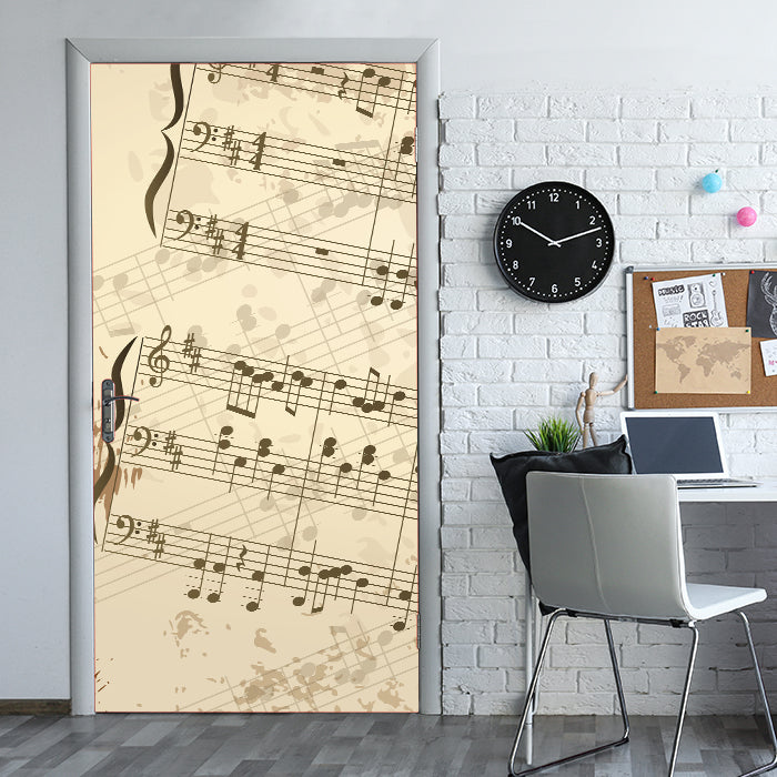 Türtapete Notenblatt Hobby M0180 - Bild 1 Türtapete Notenblatt Hobby M0180 - Bild 1