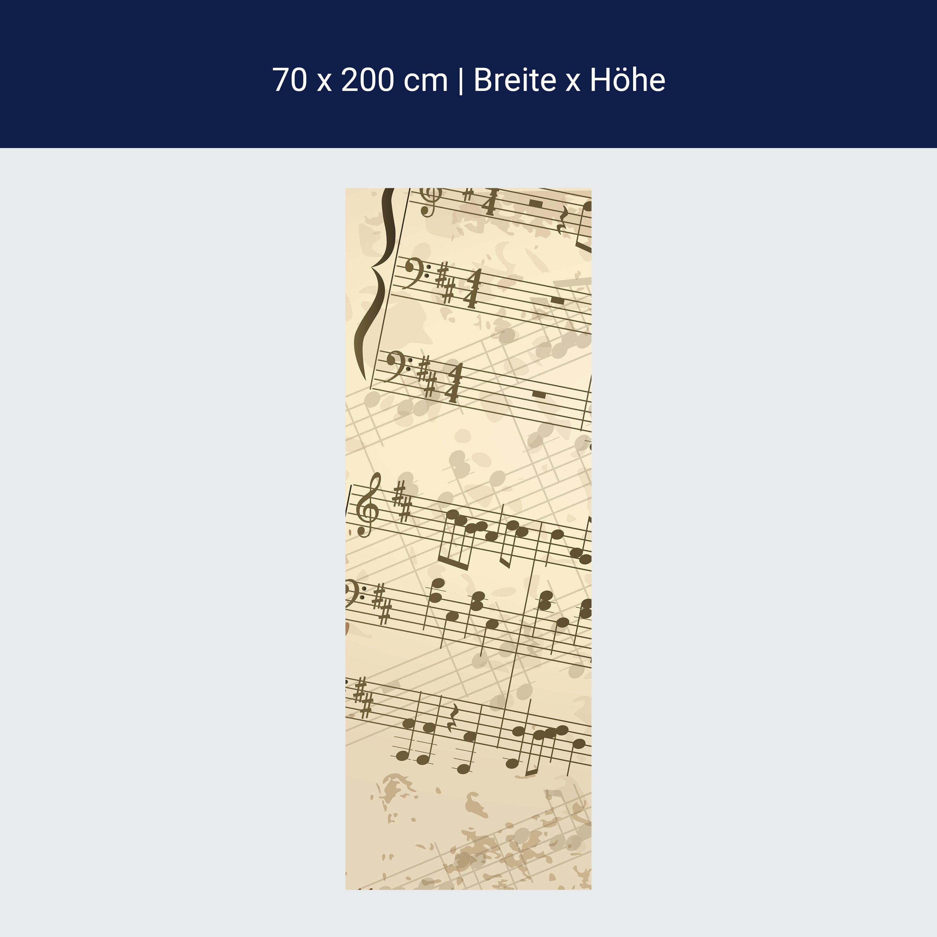 Türtapete Notenblatt Hobby M0180 Türtapete Notenblatt Hobby M0180