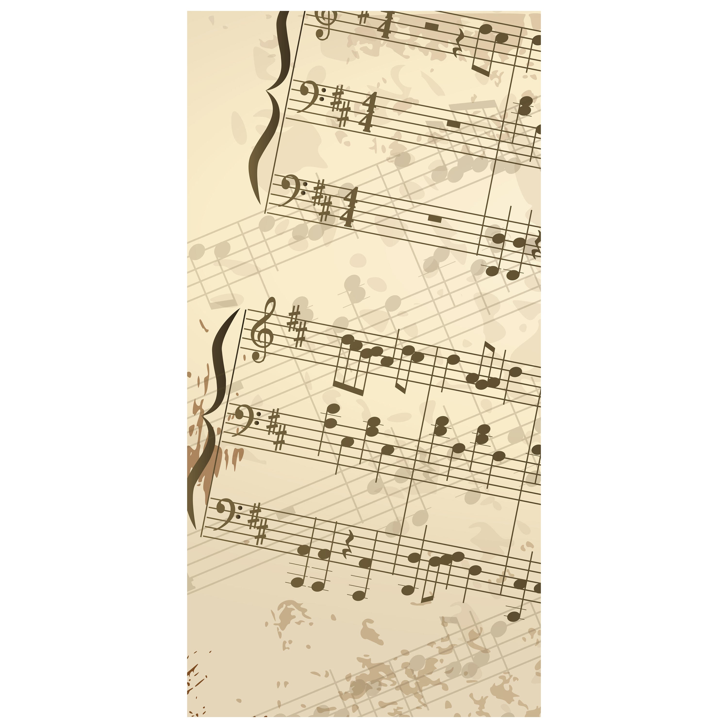 Türtapete Notenblatt Hobby M0180 - Bild 2 Türtapete Notenblatt Hobby M0180 - Bild 2