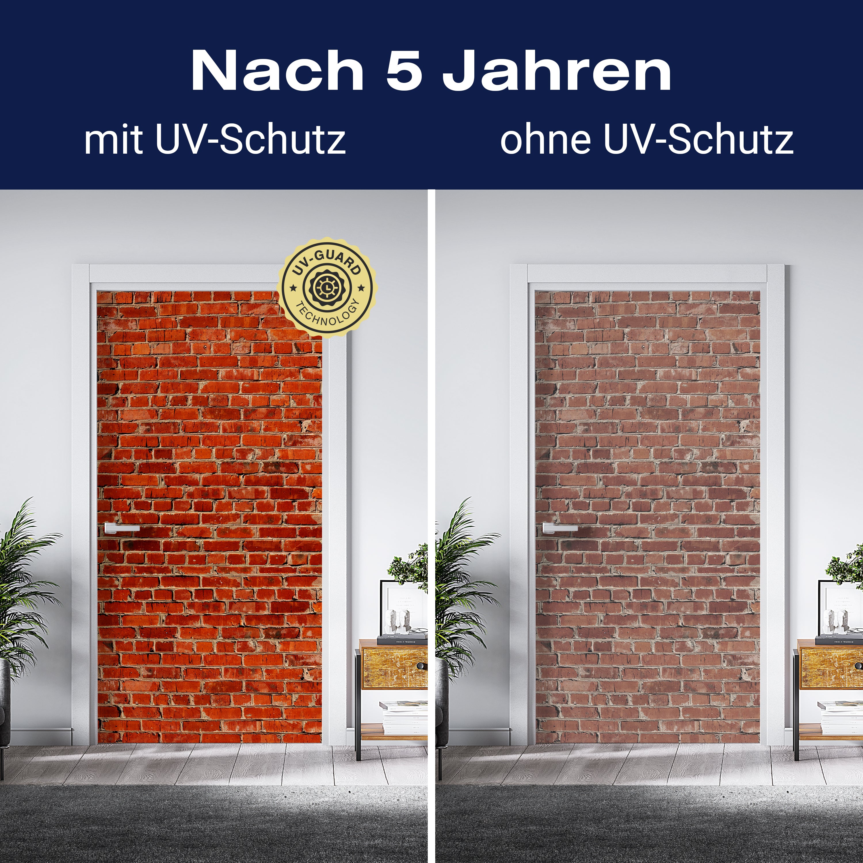 Türtapete Backstein rot Stadt M0240 - Bild 4 Türtapete Backstein rot Stadt M0240 - Bild 4