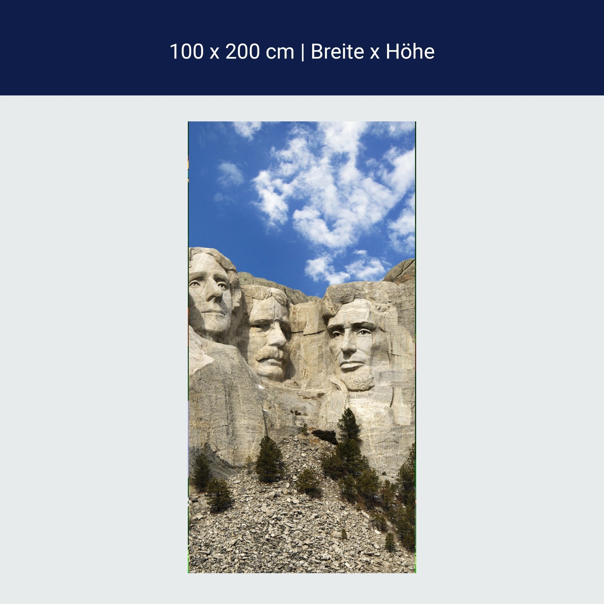 Türtapete Mount Rushmore Amerika M0250 Türtapete Mount Rushmore Amerika M0250